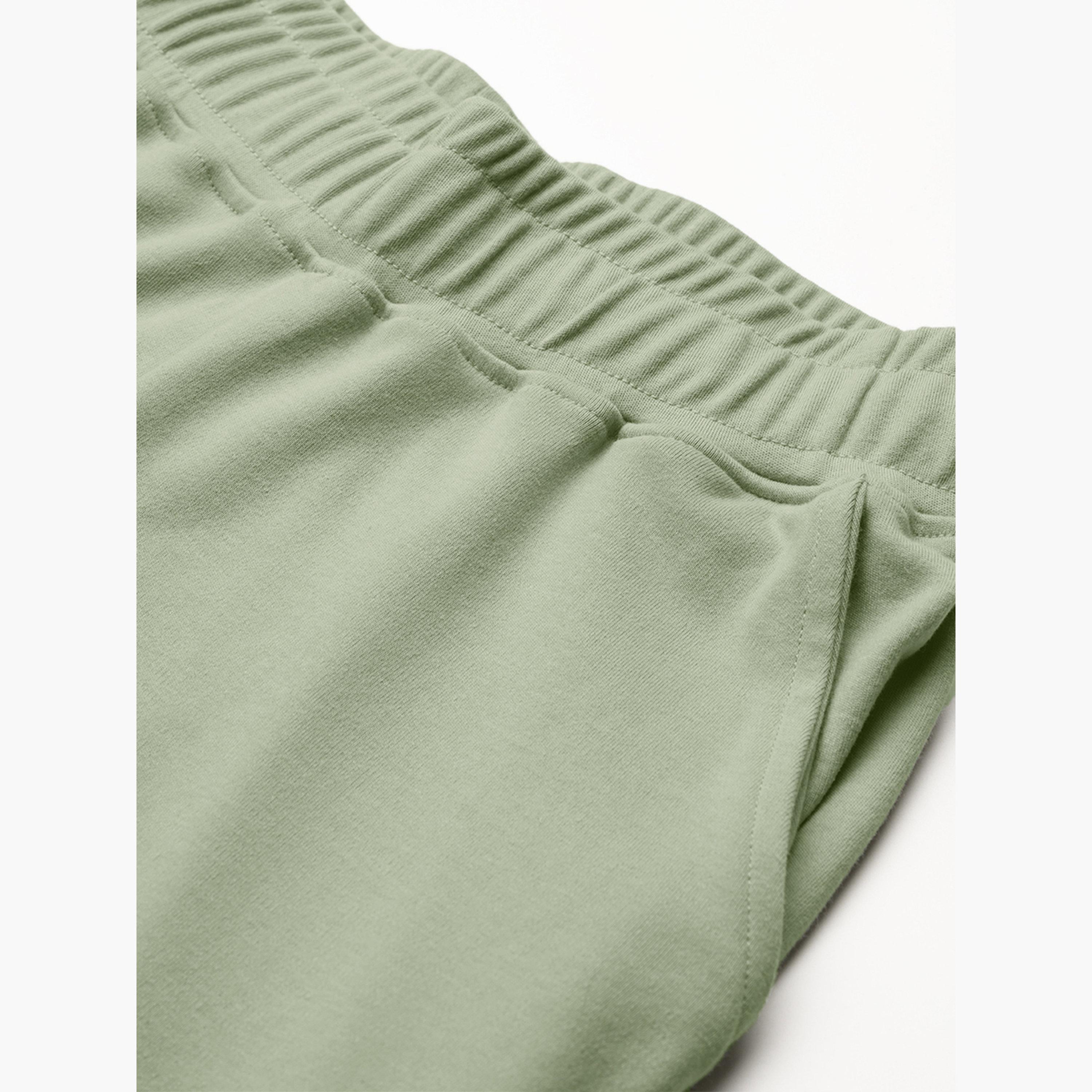 The Souled Store X Styli Women Green Wide Leg Joggers with Elastic Waistband-women-clothing-bottoms-joggers-image-6