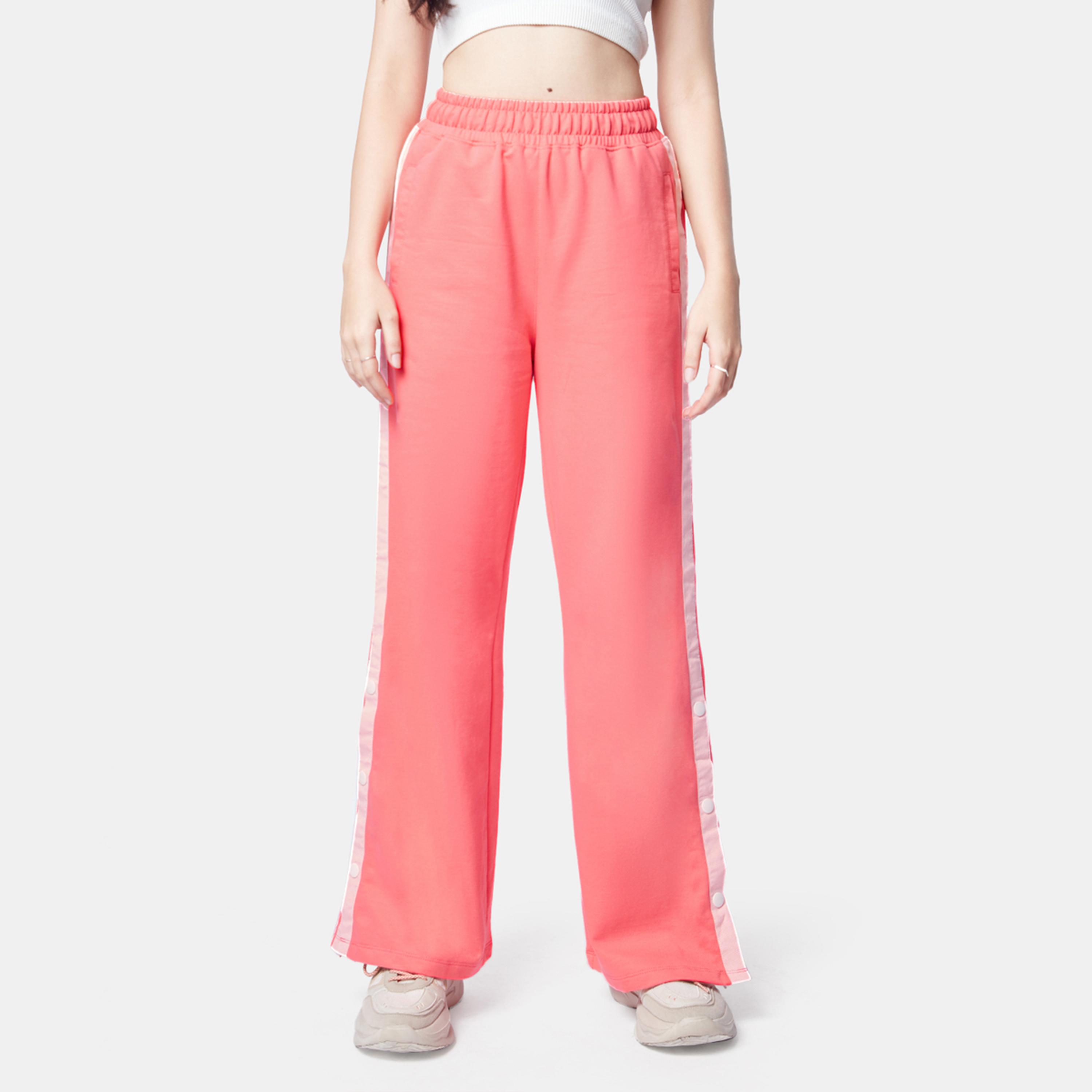 ذا سولد ستور × ستايلي - بنطال رياضي وردي عالي الخصر-women-clothing-bottoms-joggers-image-1