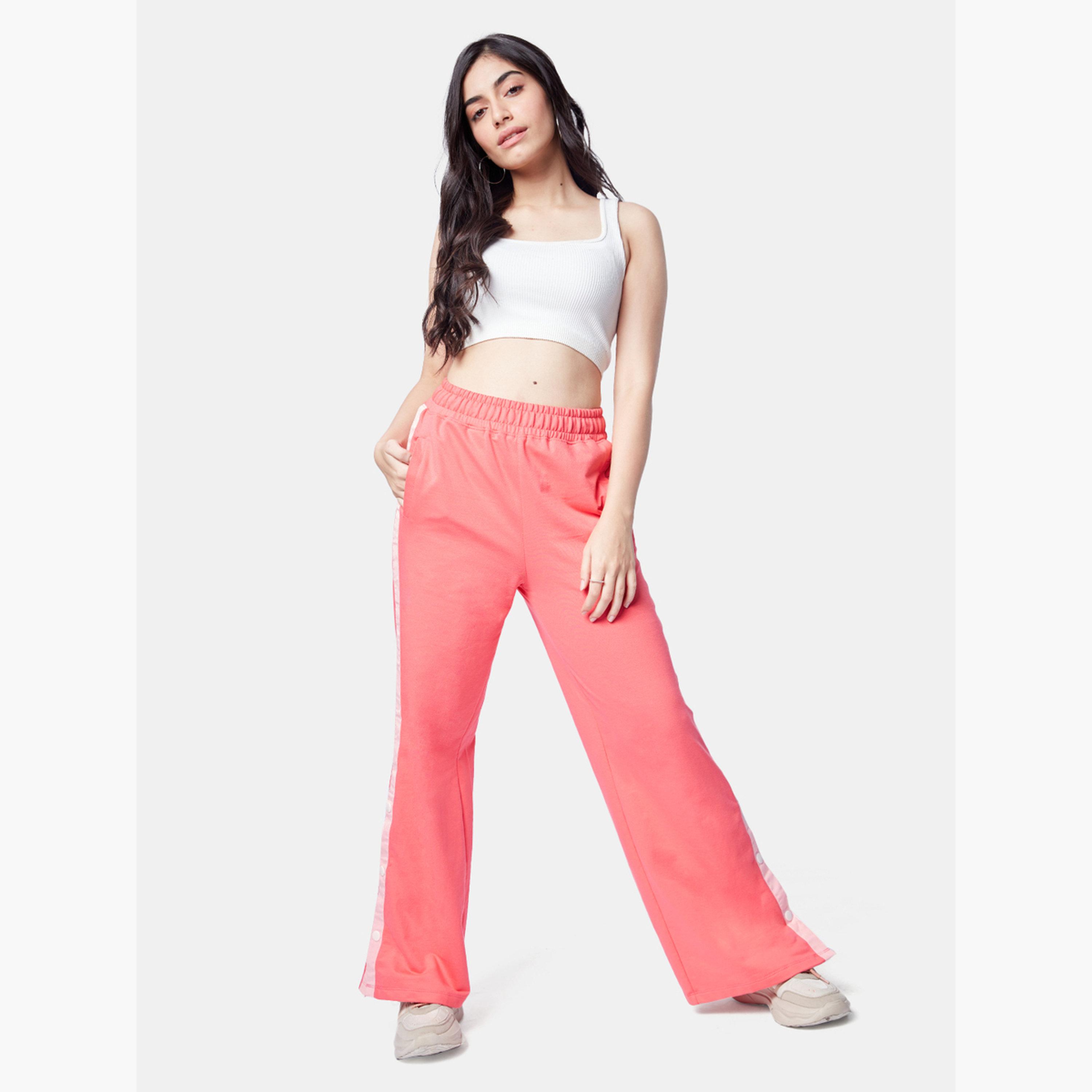 ذا سولد ستور × ستايلي - بنطال رياضي وردي عالي الخصر-women-clothing-bottoms-joggers-image-2