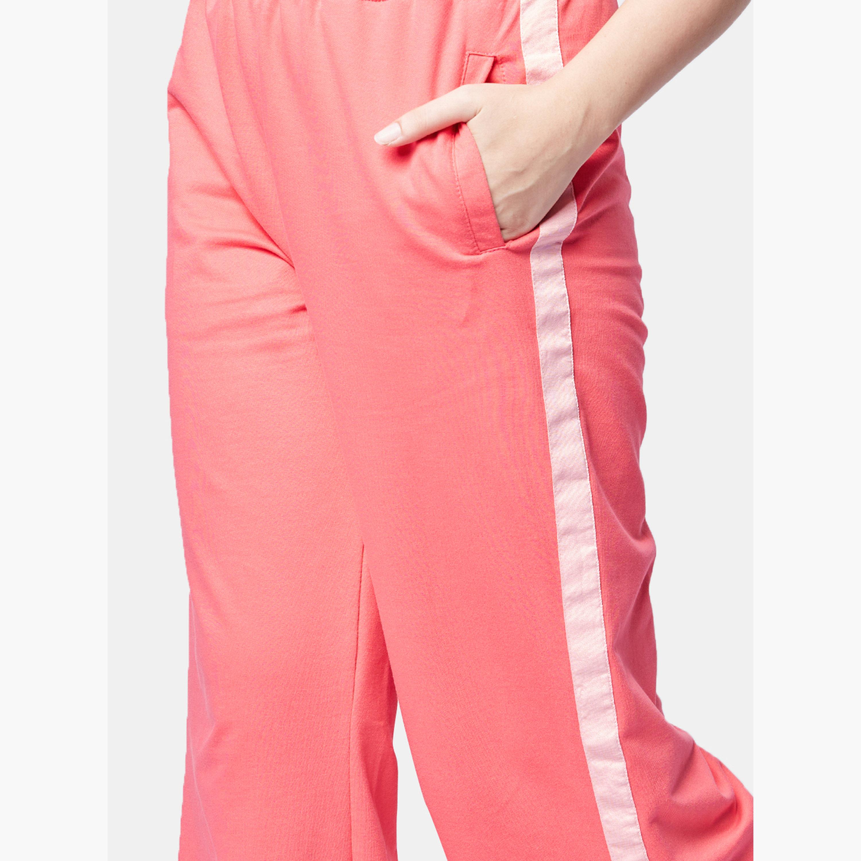 ذا سولد ستور × ستايلي - بنطال رياضي وردي عالي الخصر-women-clothing-bottoms-joggers-image-4