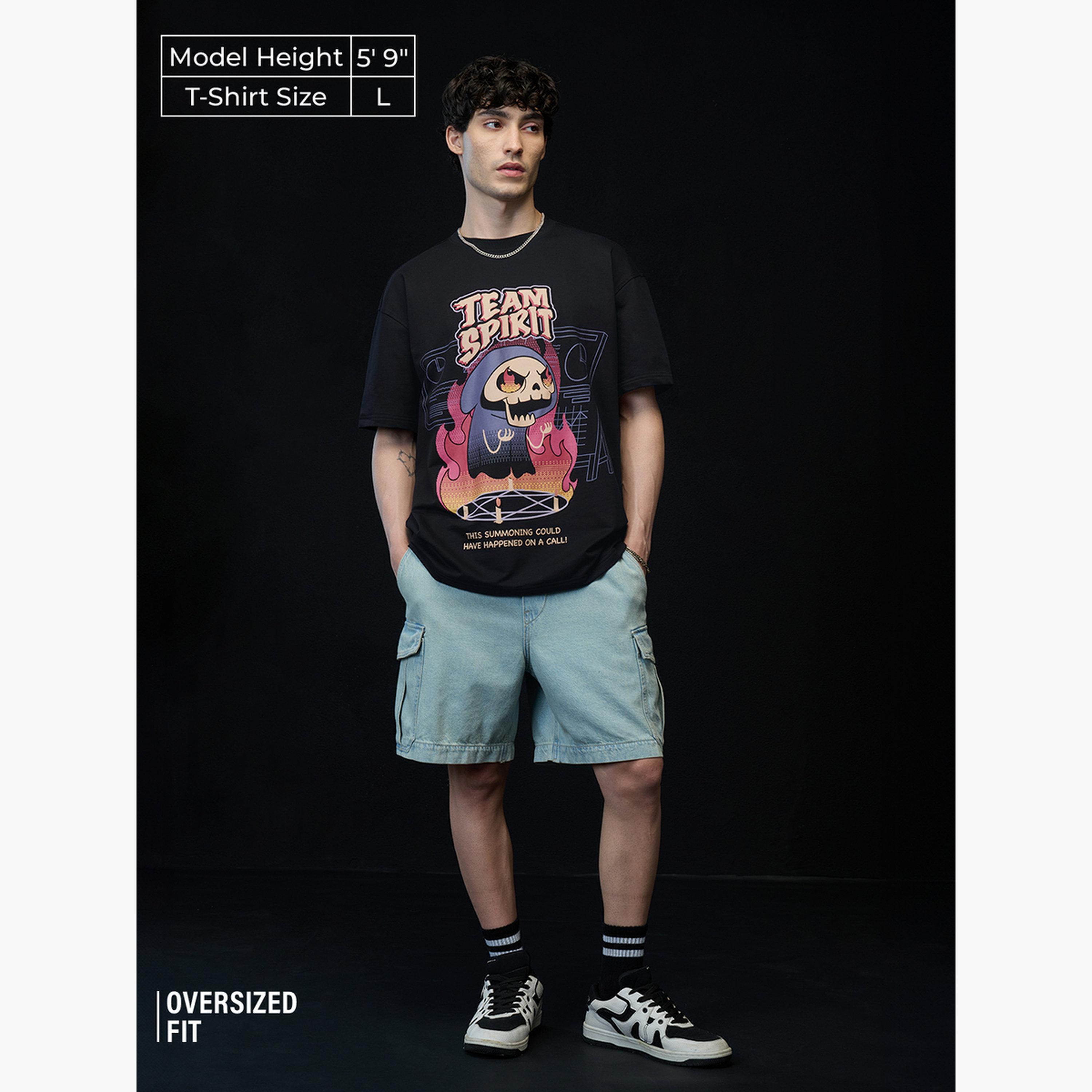 ذا سولد ستور × ستايلي - تي شيرت رجالي أسود طويل الأكمام-men-clothing-tshirtsandpolos-tshirts-image-2