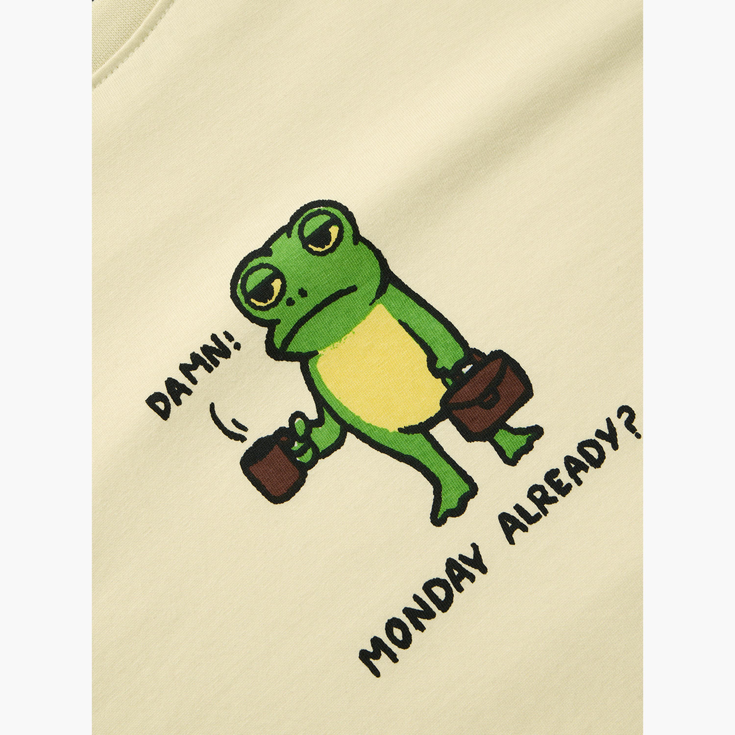 ذا سولد ستور × ستايلي - تي شيرت رجالي مريح برسومات ضفدع أصفر-men-clothing-tshirtsandpolos-tshirts-image-6