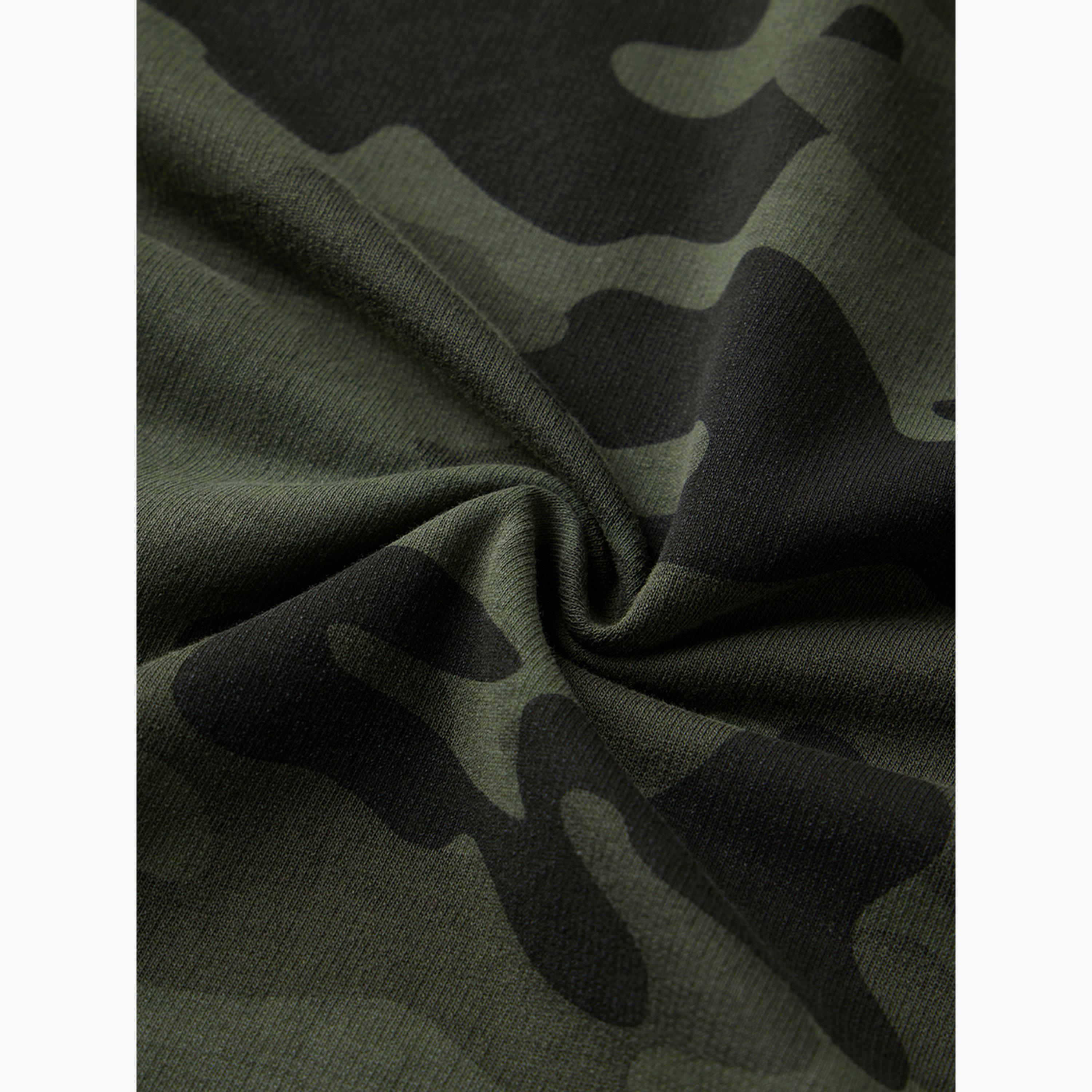 The Souled Store X Styli Men Green Camo Panel Oversized T-Shirt-men-clothing-tshirtsandpolos-tshirts-image-5