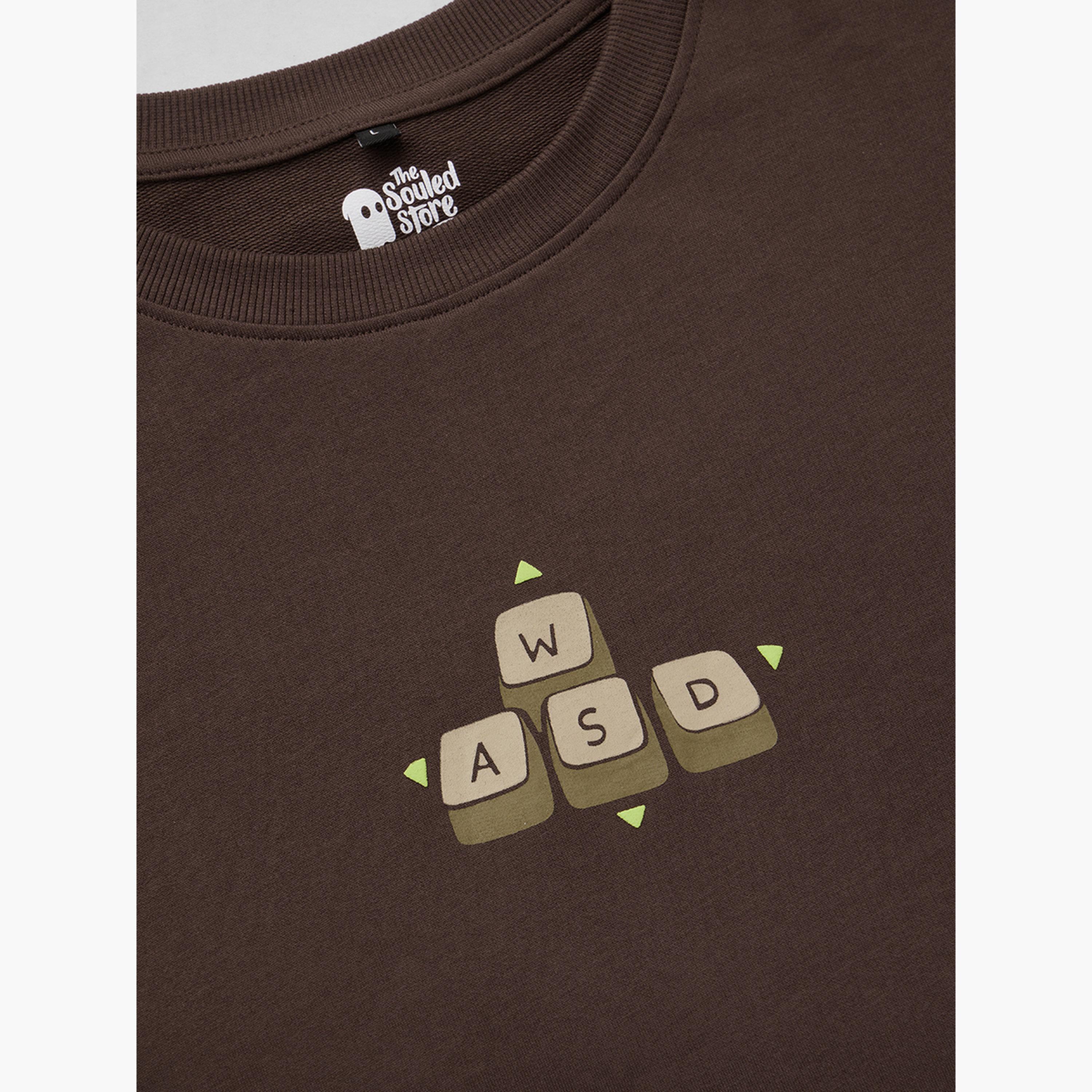 The Souled Store X Styli Men Brown Gaming Graphic Oversized T-Shirt-men-clothing-tshirtsandpolos-tshirts-image-6