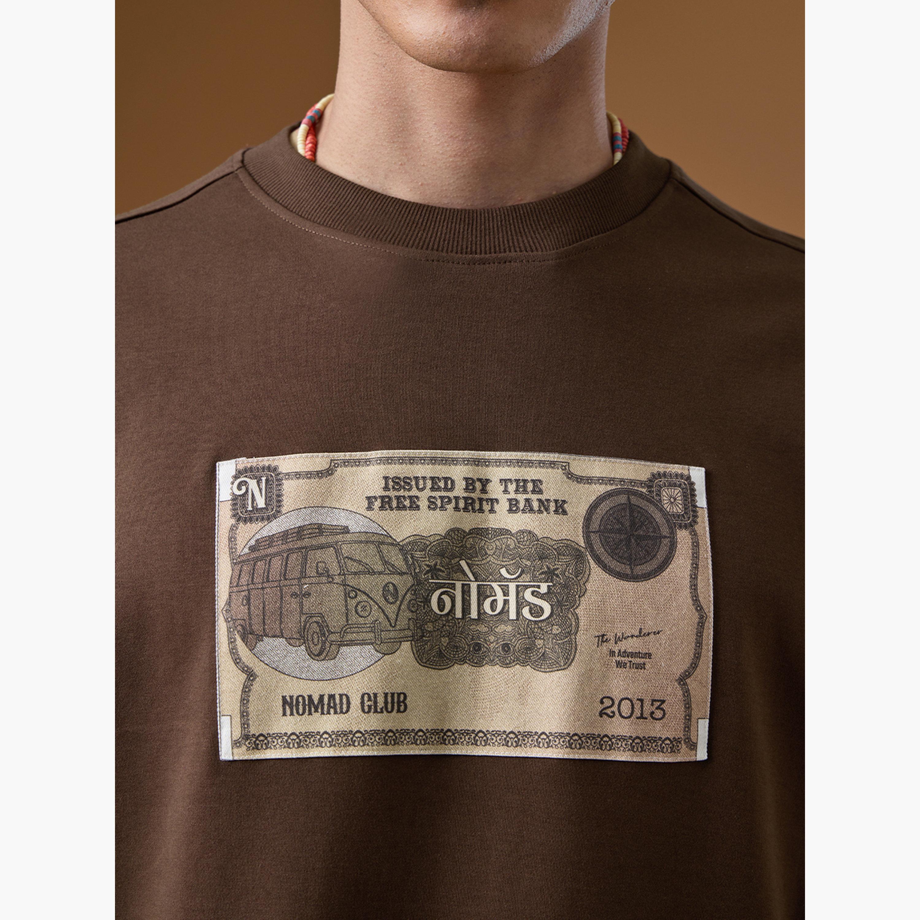 The Souled Store X Styli Men Brown Graphic Oversized T-Shirt-men-clothing-tshirtsandpolos-tshirts-image-4