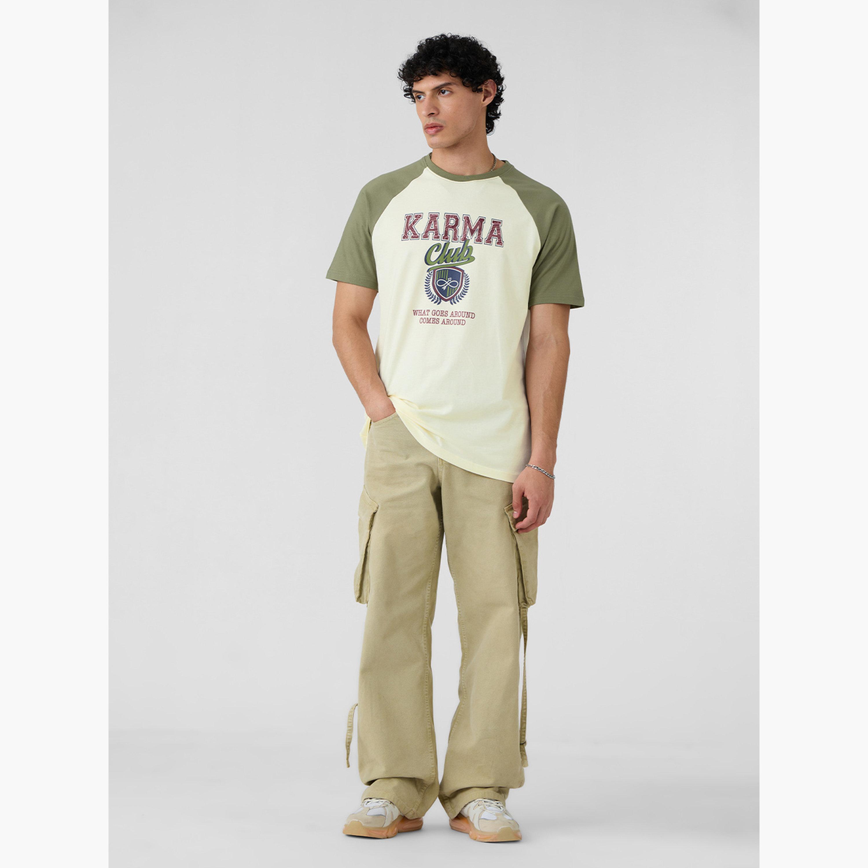 ذا سولد ستور × ستايلي - تي شيرت رجالي أخضر مطبوع بأكمام راجلان-men-clothing-tshirtsandpolos-tshirts-image-2