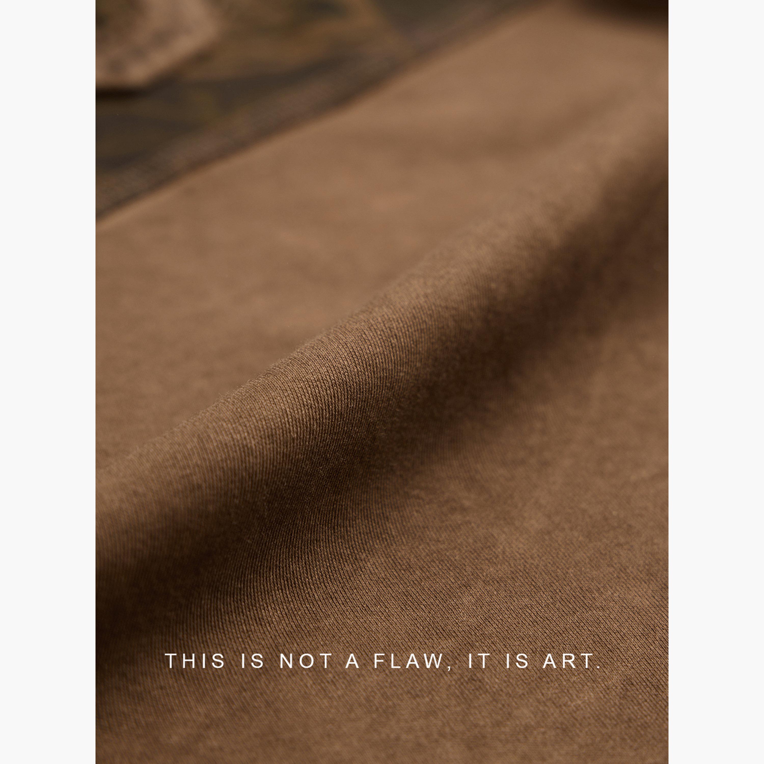 The Souled Store X Styli Men Brown Oversized T-Shirt with Patchwork-men-clothing-tshirtsandpolos-tshirts-image-4