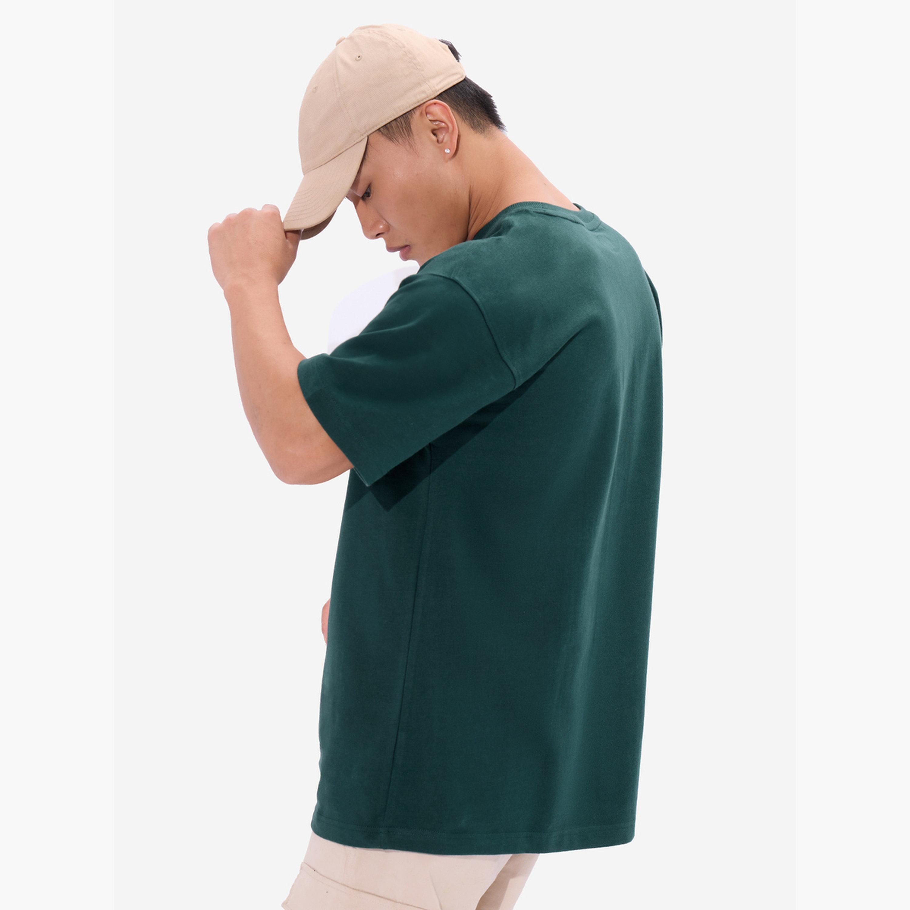 The Souled Store X Styli Men Green Soul Graphic Oversized T-Shirt-men-clothing-tshirtsandpolos-tshirts-image-4