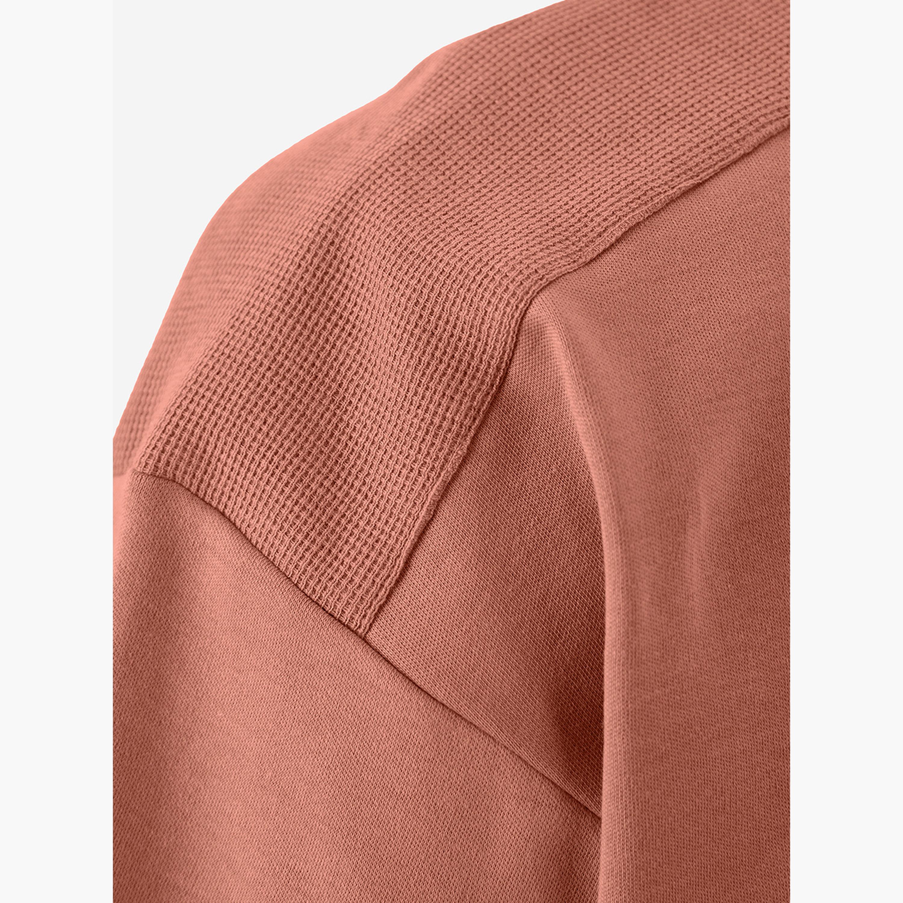 ذا سولد ستور × ستايلي - تي شيرت رجالي حجم كبير لون الصدأ مع جيب رقعة-men-clothing-tshirtsandpolos-tshirts-image-6