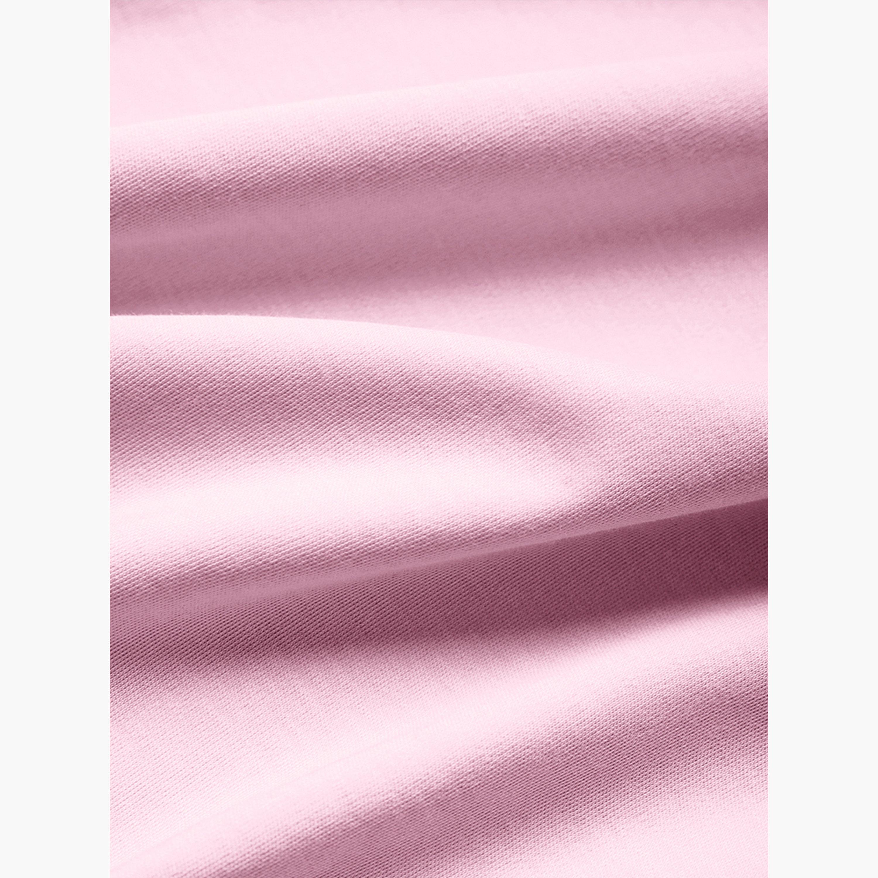 The Souled Store X Styli Men Pink Plain Interlock Cotton T-Shirt-men-clothing-tshirtsandpolos-tshirts-image-6