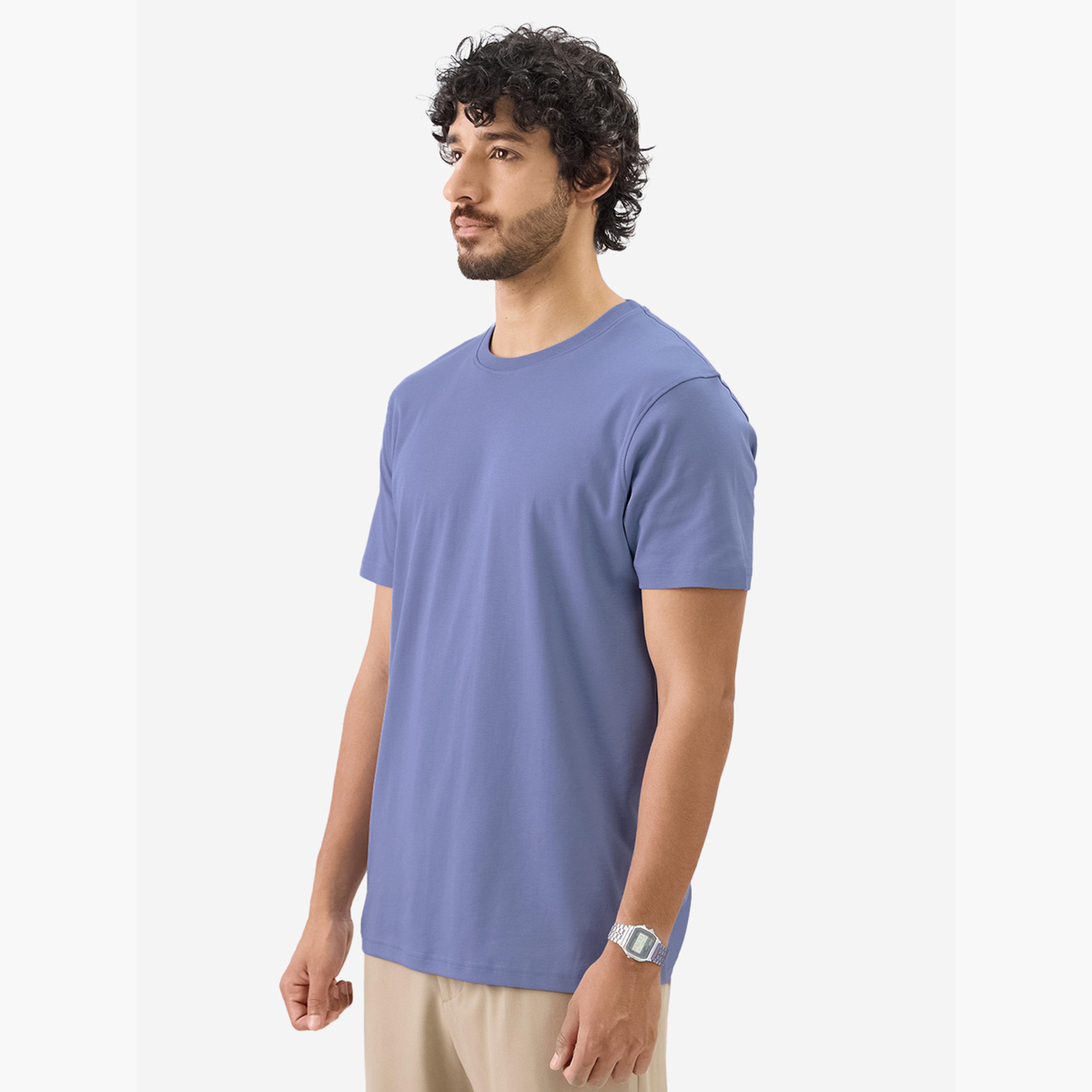 ذا سولد ستور × ستايلي - تي شيرت رجالي من القطن المتشابك لون أزرق-men-clothing-tshirtsandpolos-tshirts-image-3