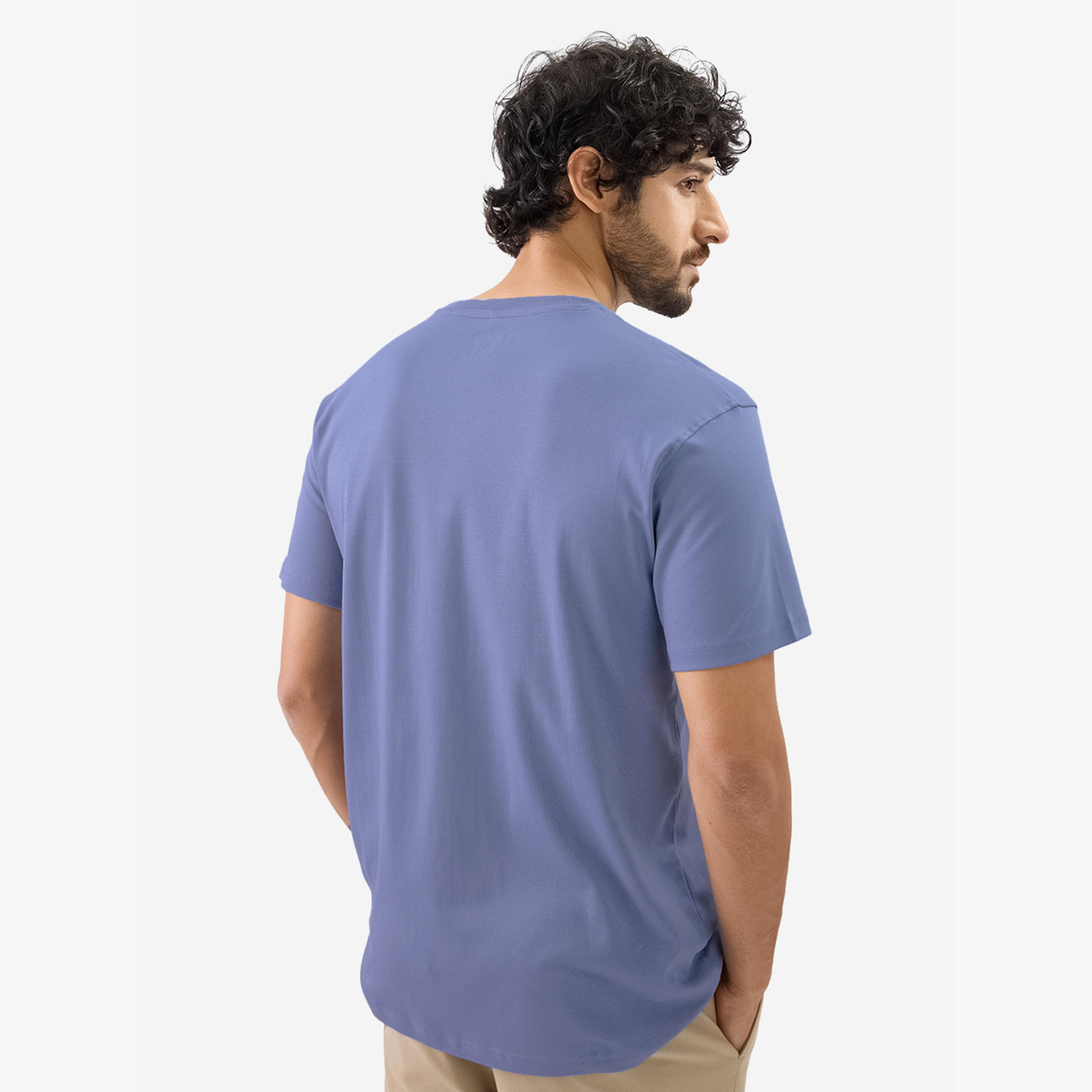 ذا سولد ستور × ستايلي - تي شيرت رجالي من القطن المتشابك لون أزرق-men-clothing-tshirtsandpolos-tshirts-image-4