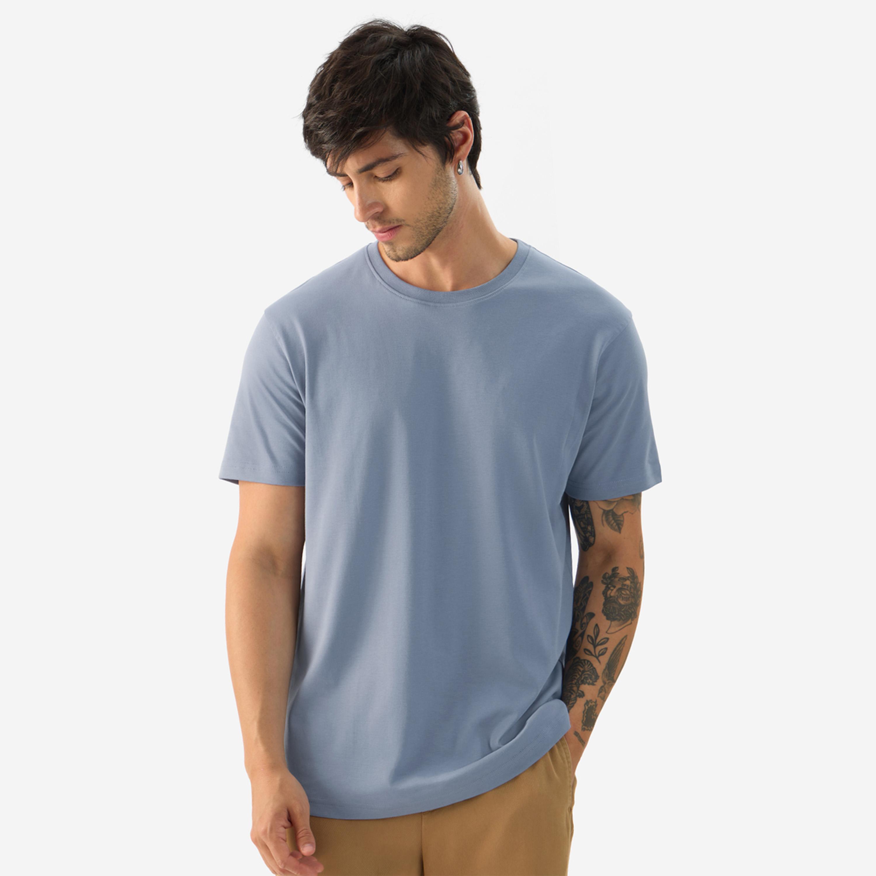 The Souled Store X Styli Men Blue Stonewash T-Shirt-men-clothing-tshirtsandpolos-tshirts-image-1