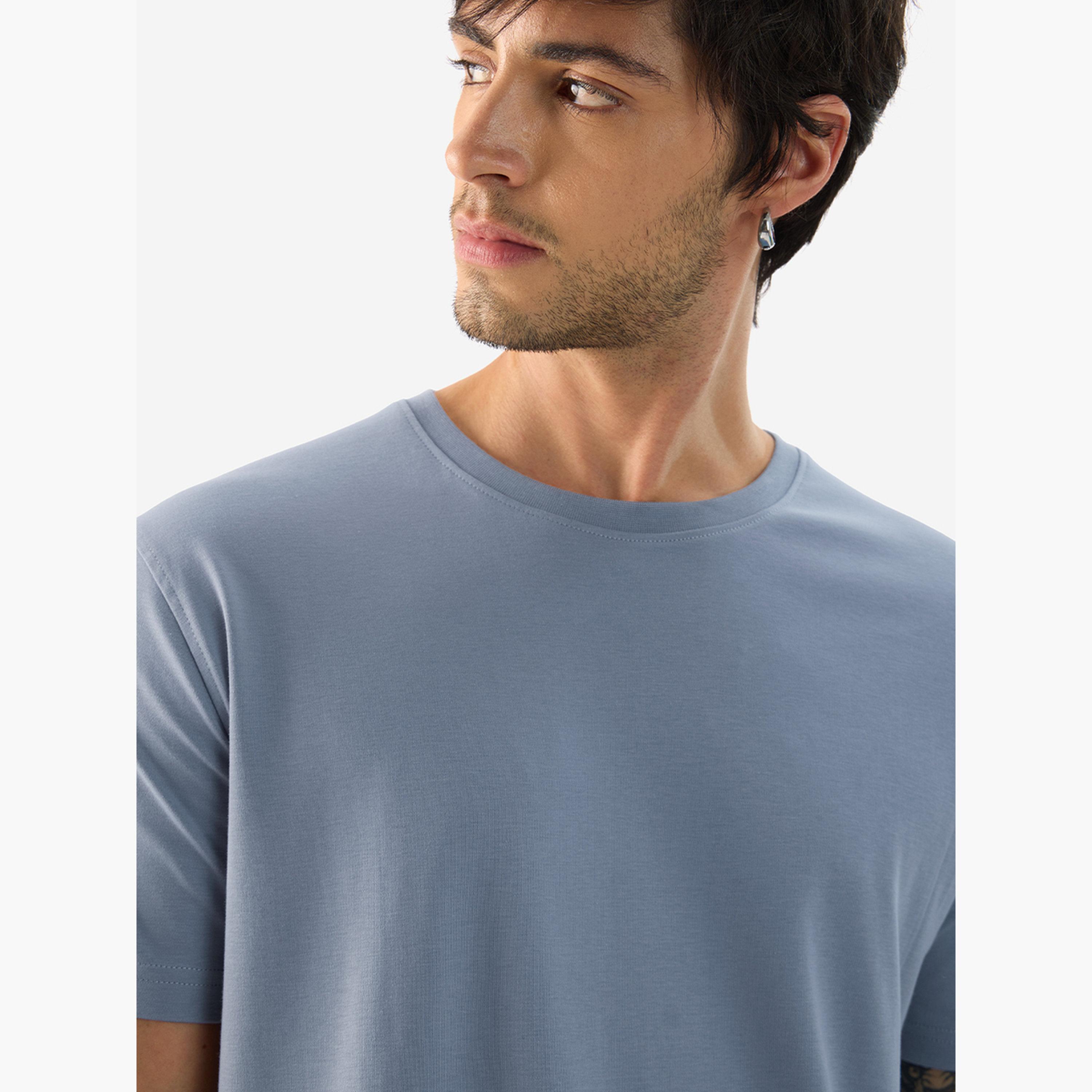 ذا سولد ستور × ستايلي - تي شيرت رجالي أزرق ستونواش-men-clothing-tshirtsandpolos-tshirts-image-6