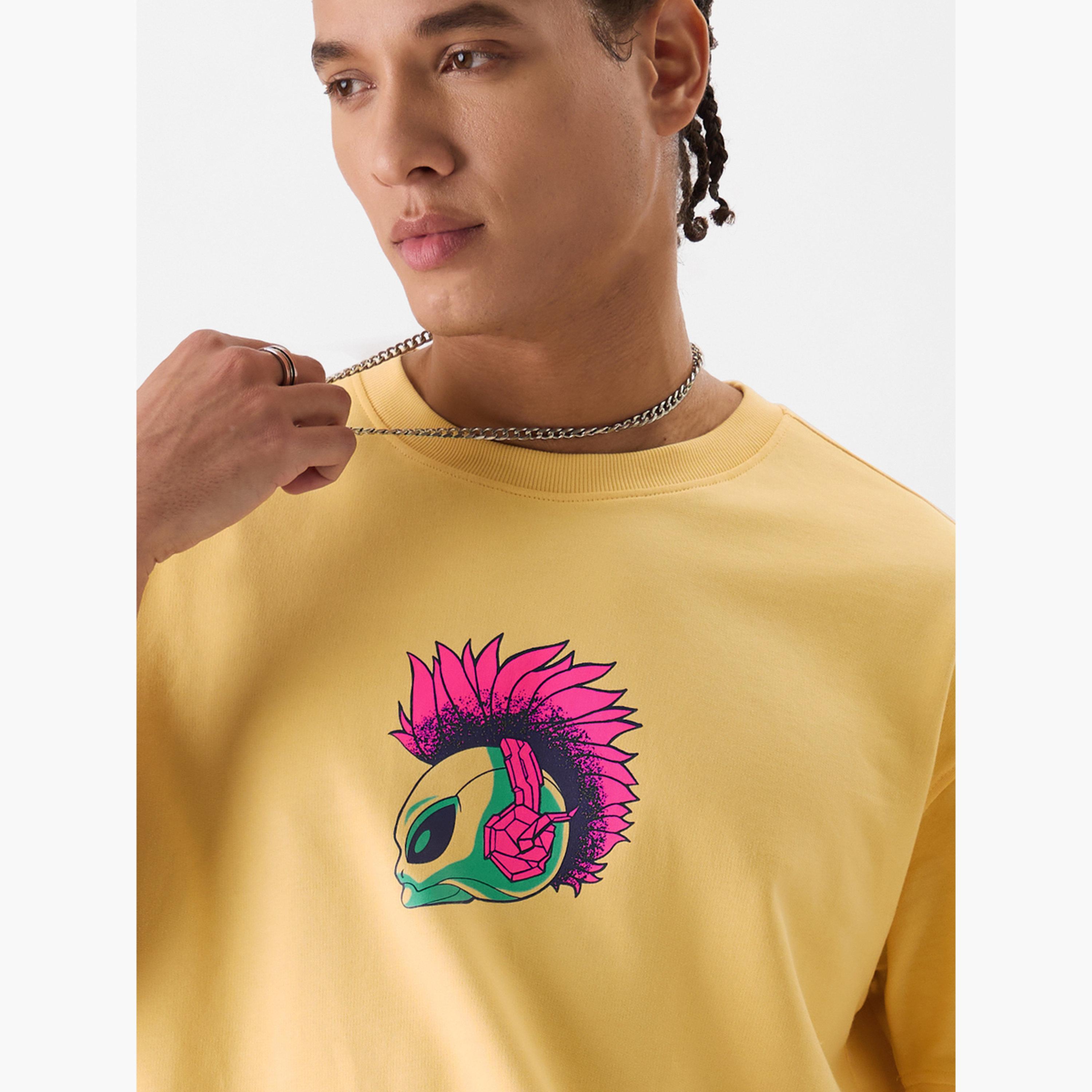 The Souled Store X Styli Men Street Punk Alien Graphic Oversized T-Shirt-men-clothing-tshirtsandpolos-tshirts-image-6