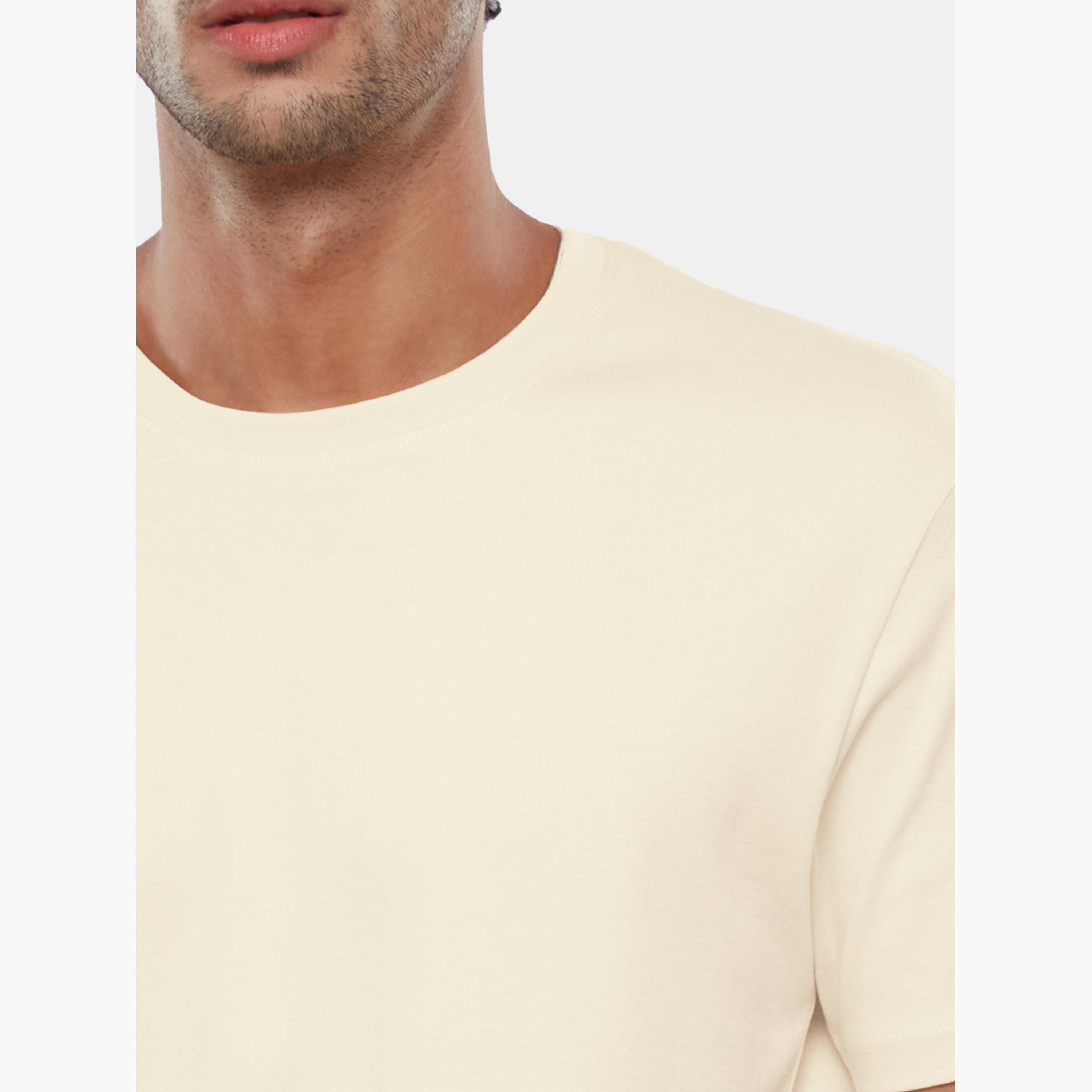 ذا سولد ستور × ستايلي - تي شيرت رجالي من القطن المتشابك بلون أبيض فاتح-men-clothing-tshirtsandpolos-tshirts-image-4