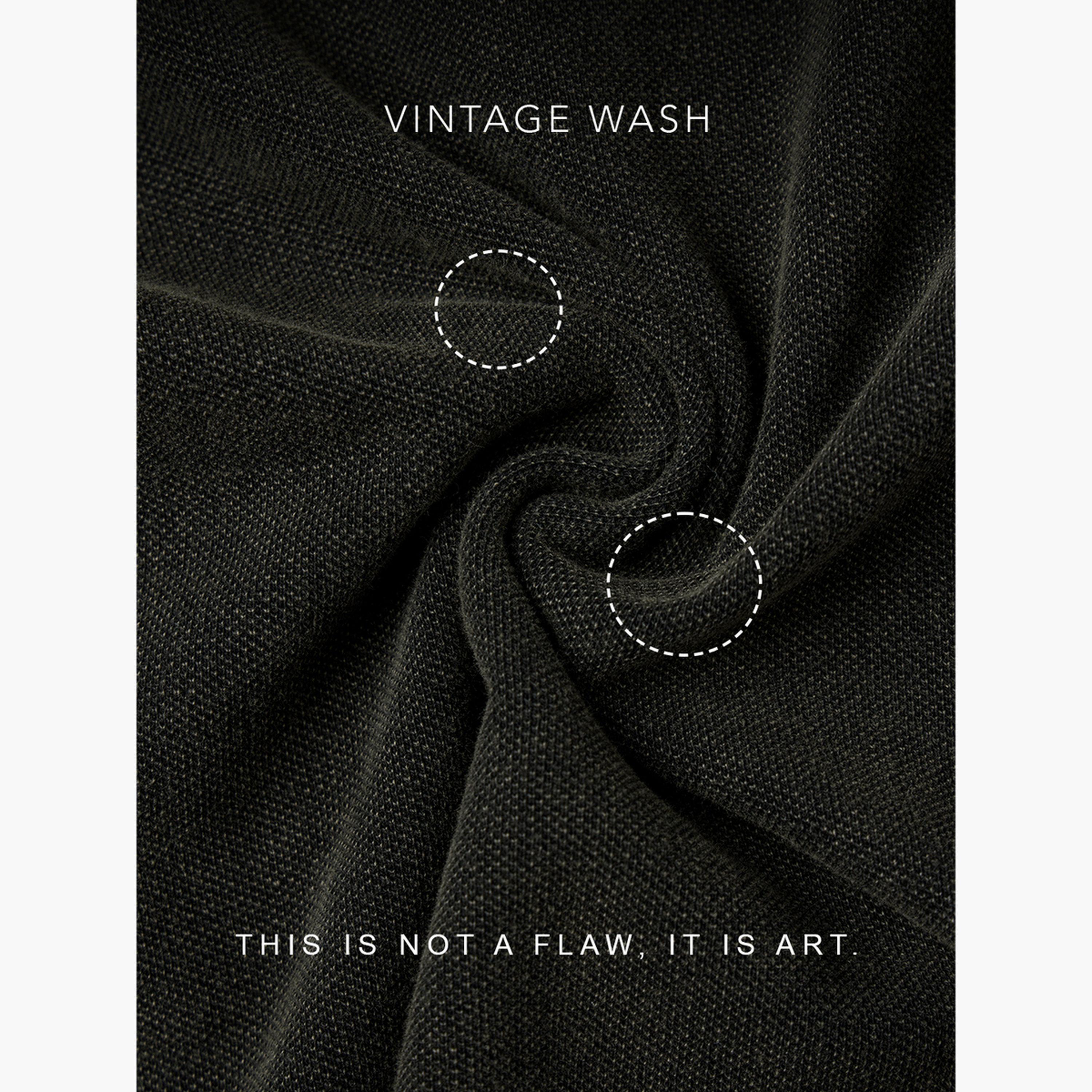 The Souled Store X Styli Men Dark Green Vintage Wash Polo-men-clothing-tshirtsandpolos-tshirts-image-4