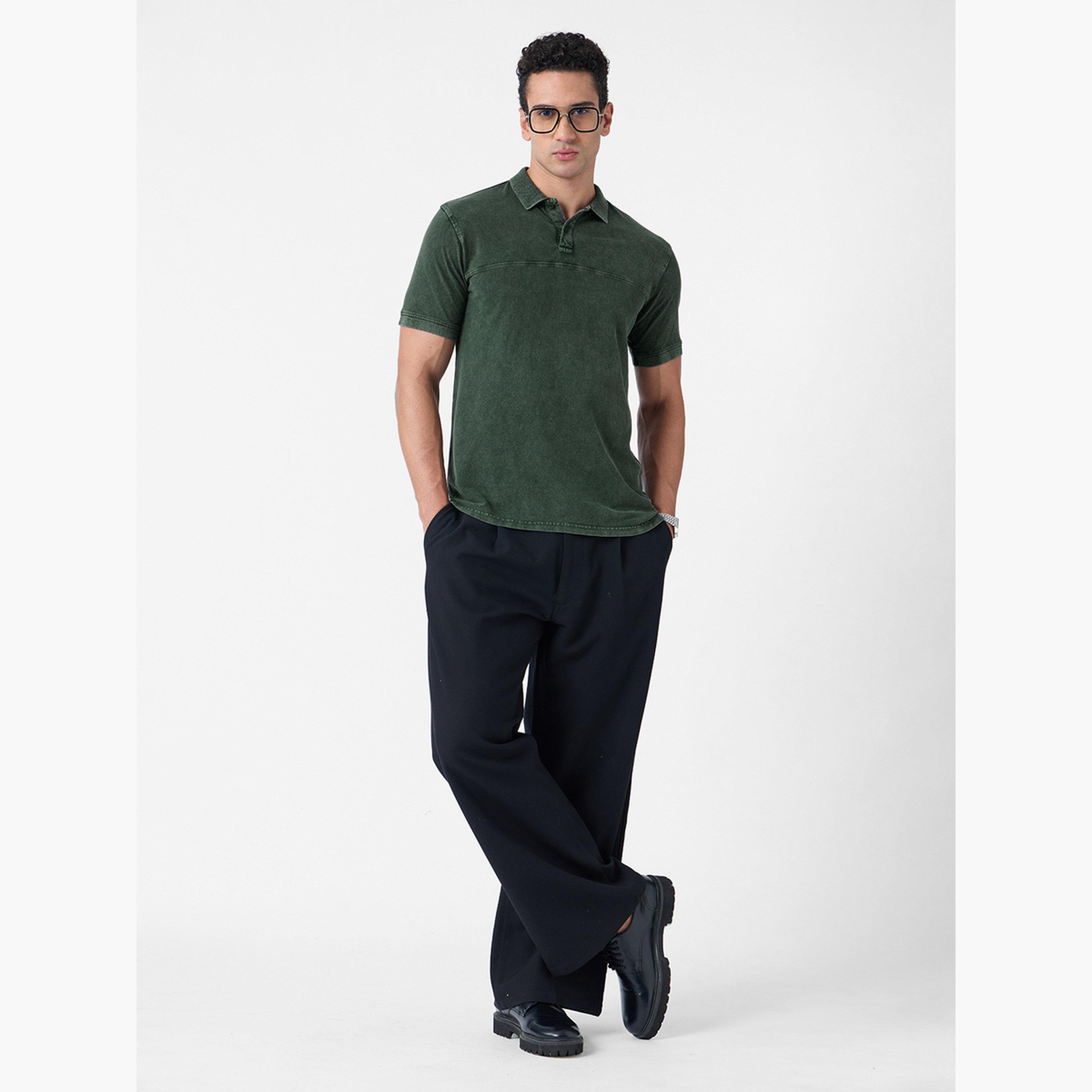 ذا سولد ستور × ستايلي - قميص بولو رجالي لون أخضر القديم-men-clothing-tshirtsandpolos-tshirts-image-2