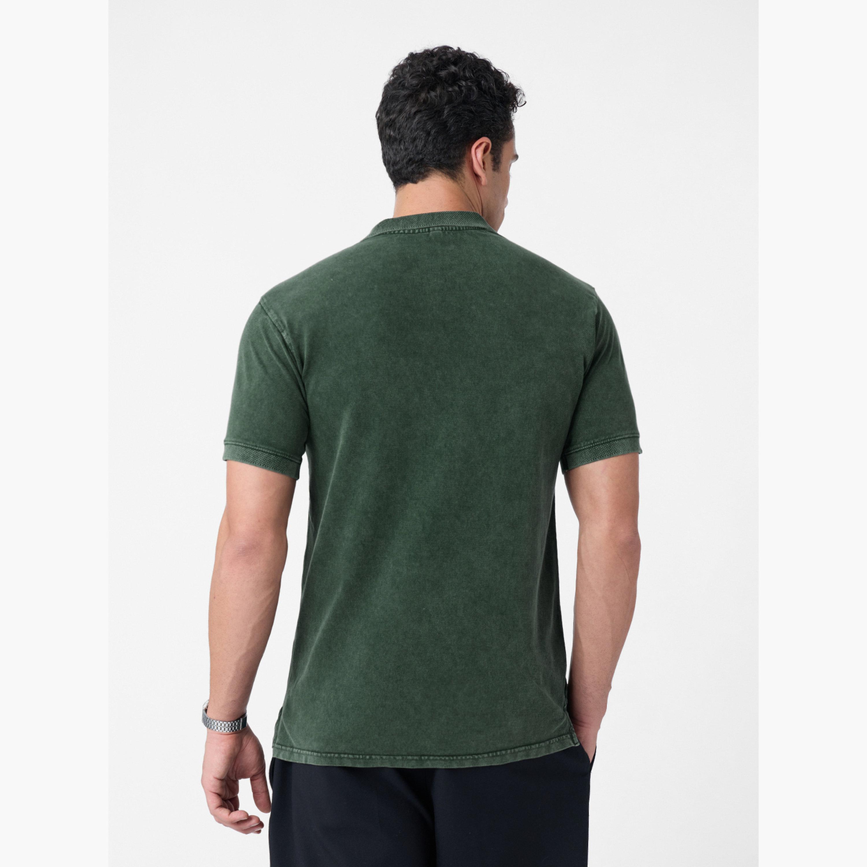 The Souled Store X Styli Men Green Vintage Wash Polo-men-clothing-tshirtsandpolos-tshirts-image-3