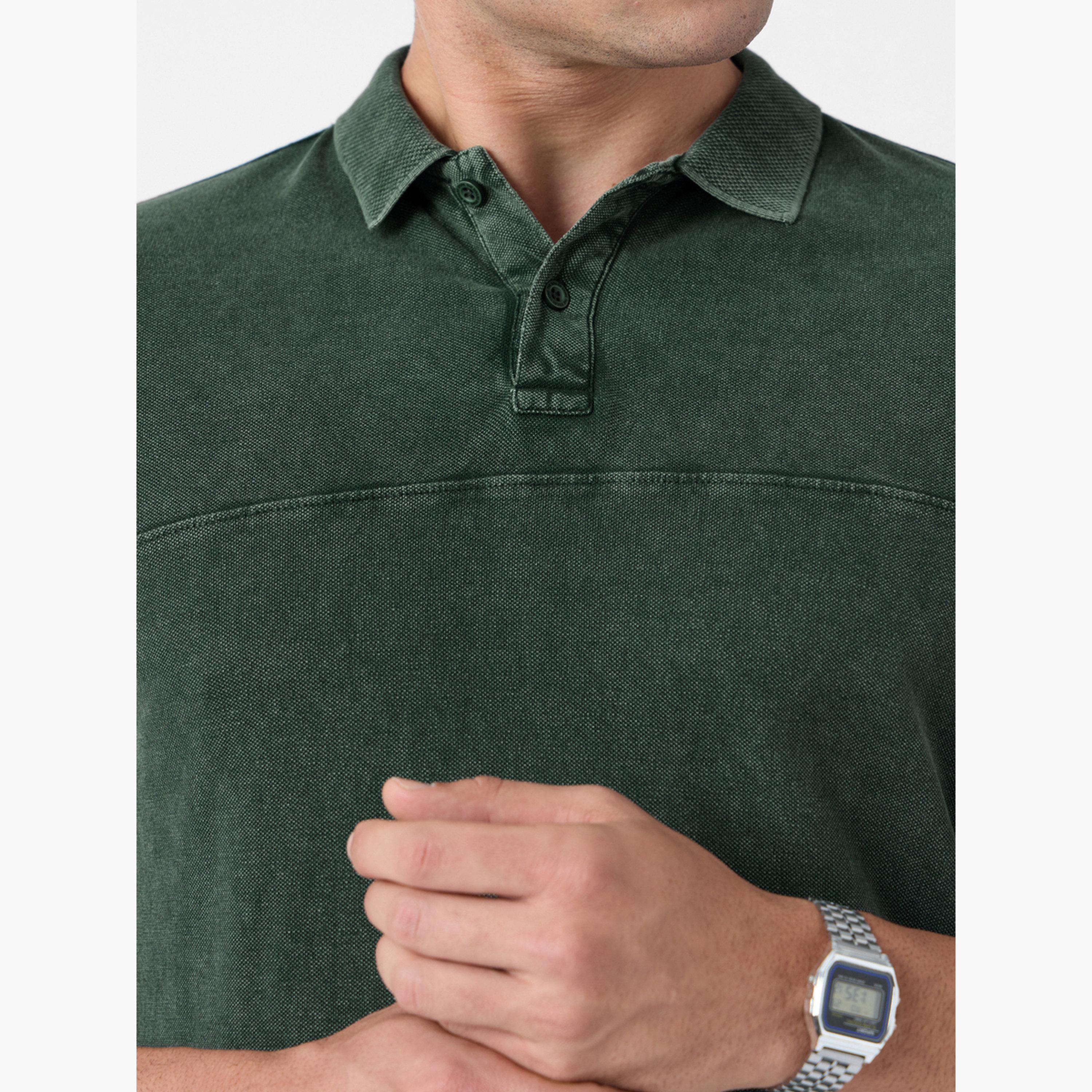 ذا سولد ستور × ستايلي - قميص بولو رجالي لون أخضر القديم-men-clothing-tshirtsandpolos-tshirts-image-4
