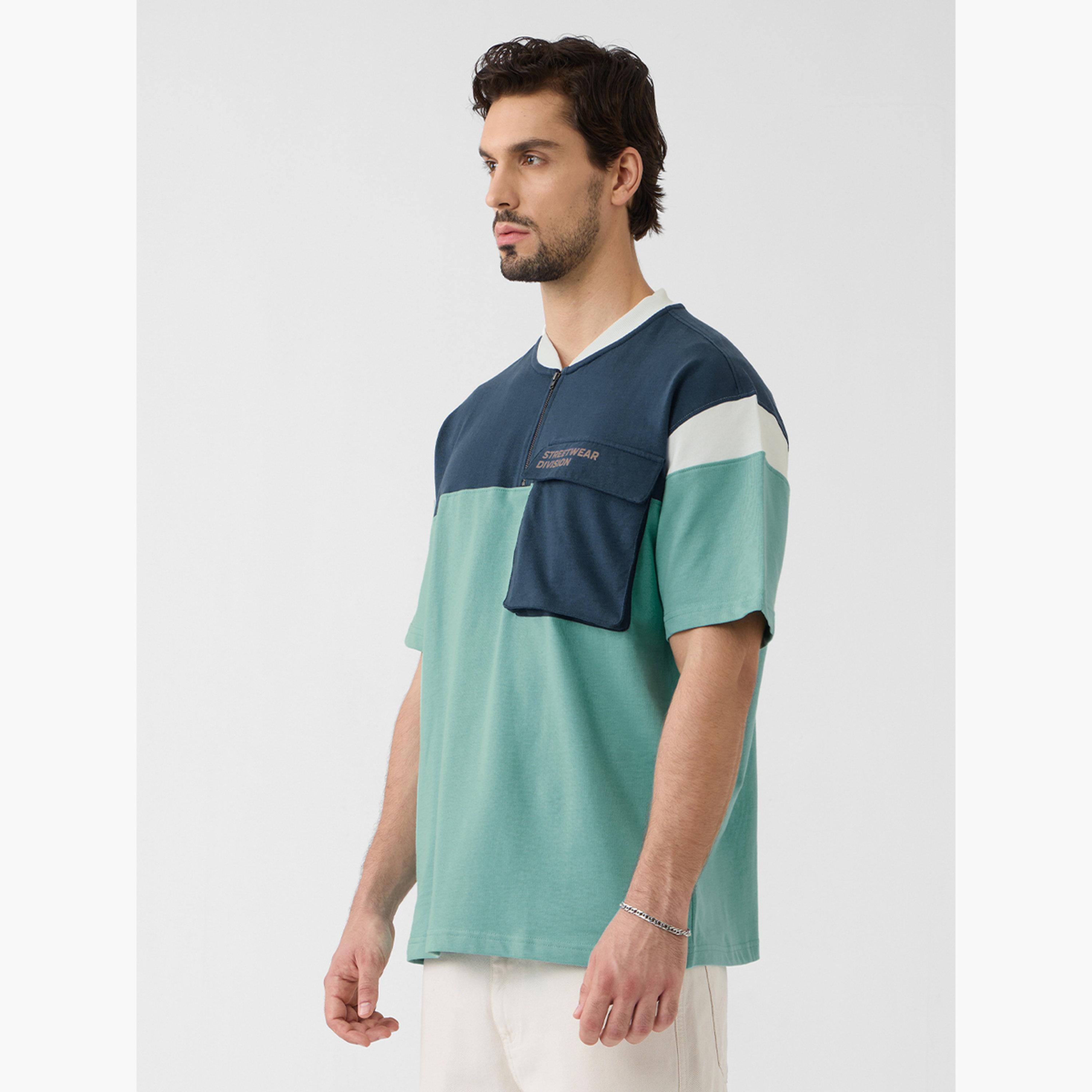 ذا سولد ستور × ستايلي - قميص بولو رجالي حجم كبير بلون أخضر-men-clothing-tshirtsandpolos-tshirts-image-3