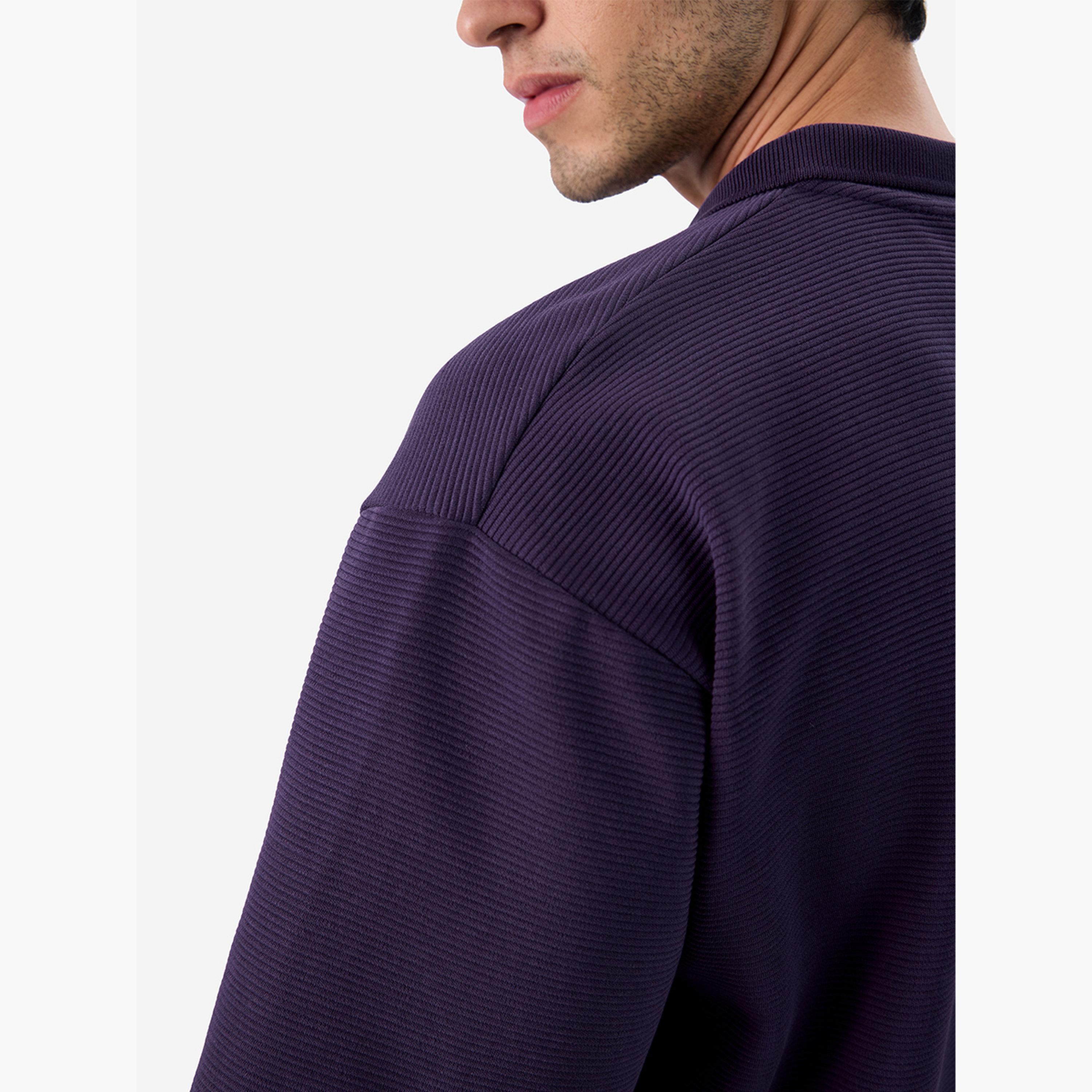 ذا سولد ستور × ستايلي - قميص بولو رجالي أرجواني اللون محبوك وحجم كبير-men-clothing-tshirtsandpolos-tshirts-image-6