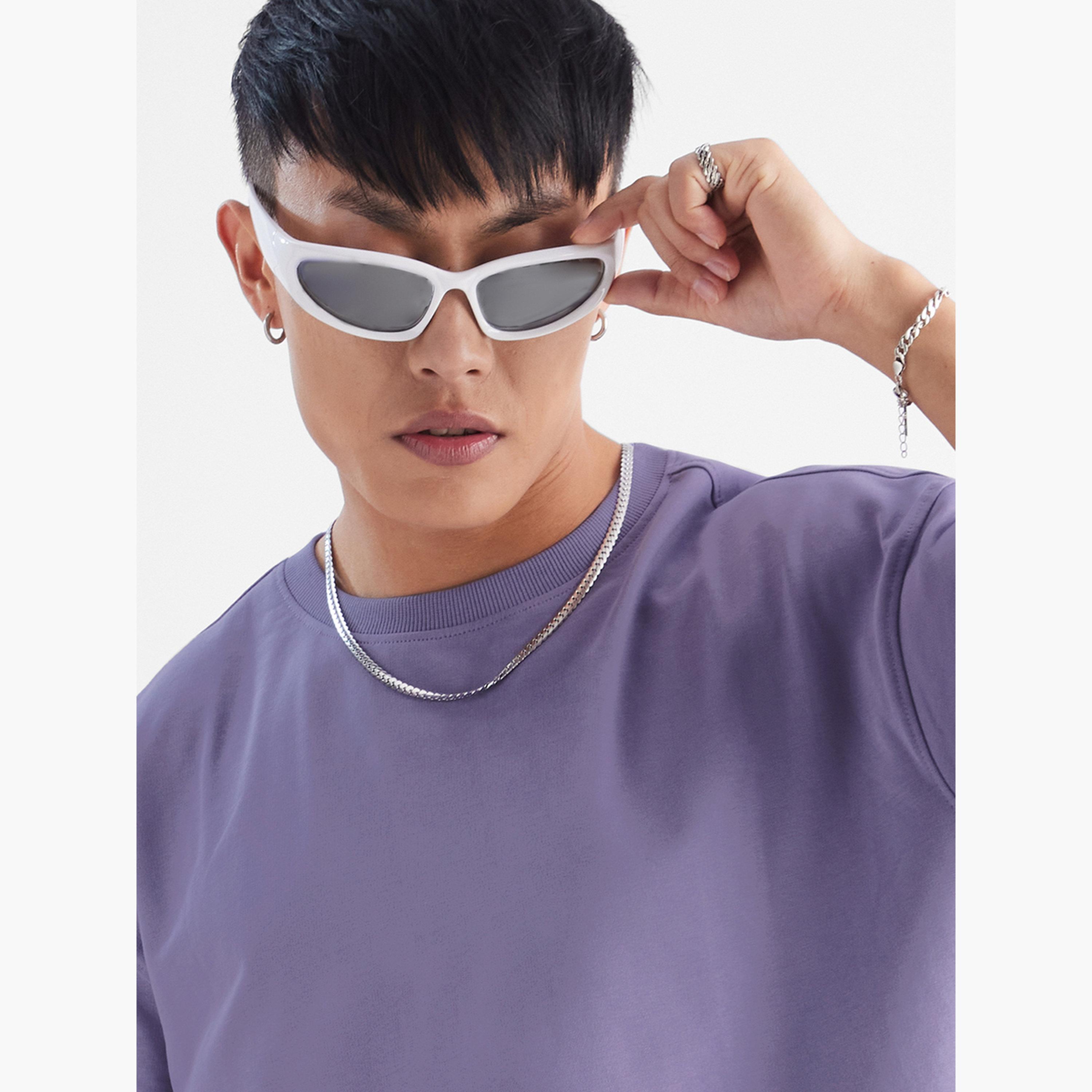 The Souled Store X Styli Men Purple Oversized Cotton T-Shirt-men-clothing-tshirtsandpolos-tshirts-image-3