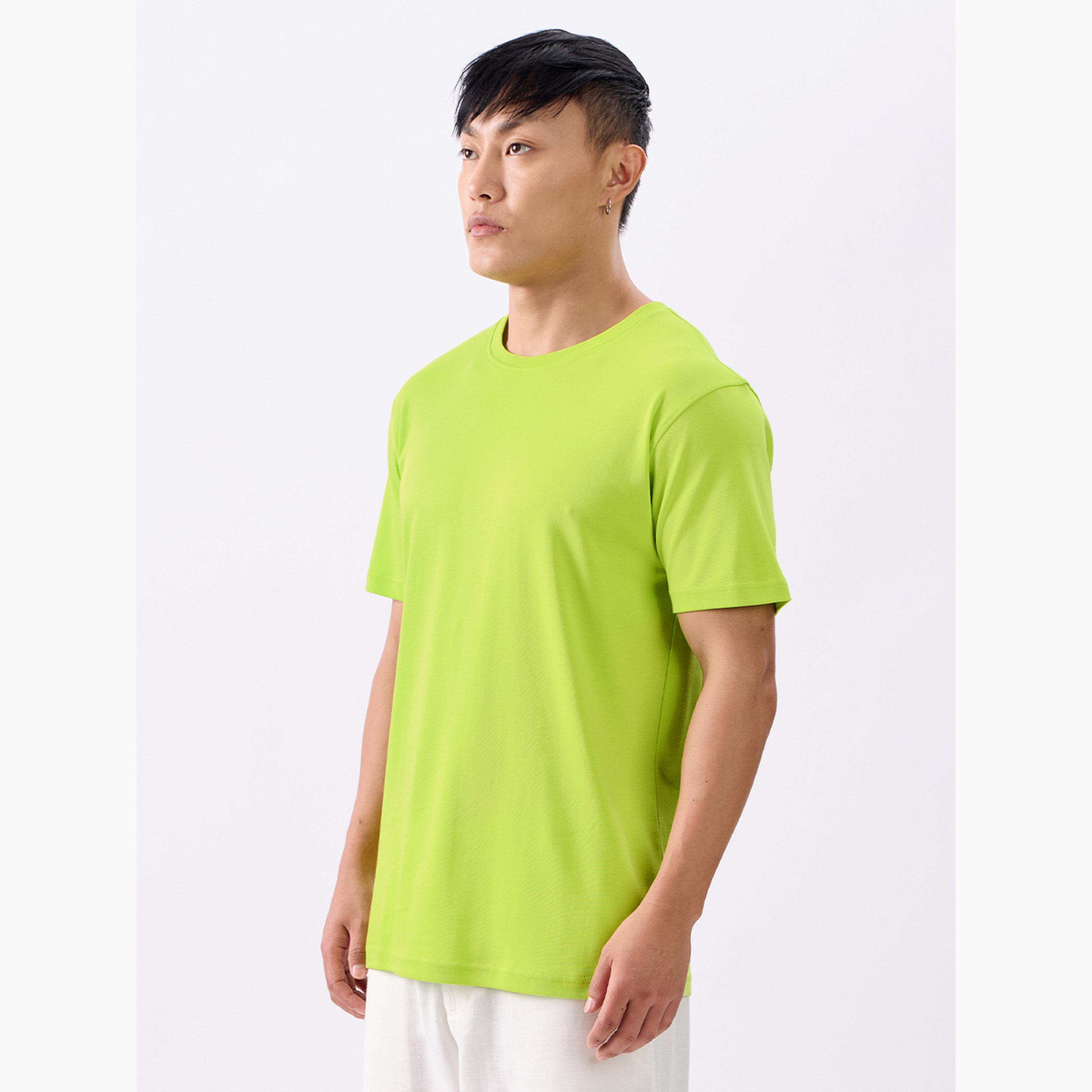 ذا سولد ستور × ستايلي - تي شيرت رجالي من القطن المتشابك لون أخضر النيون-men-clothing-tshirtsandpolos-tshirts-image-3