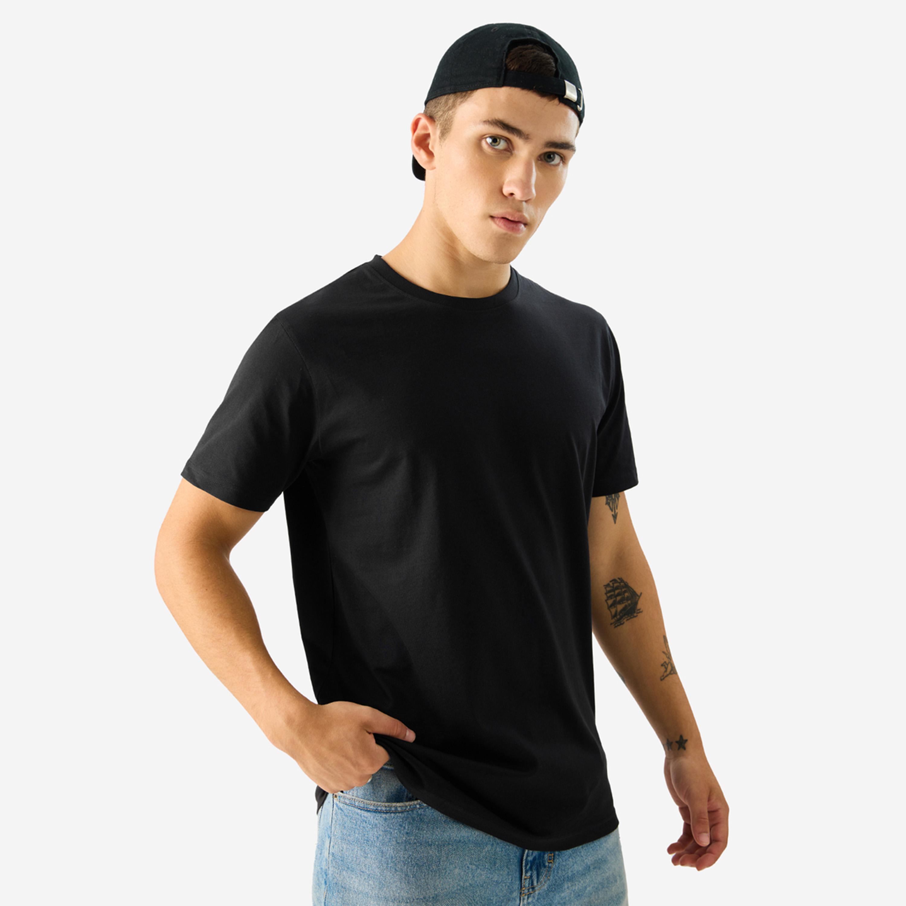 The Souled Store X Styli Men Black Cotton Short Sleeve T-Shirt-men-clothing-tshirtsandpolos-tshirts-image-1