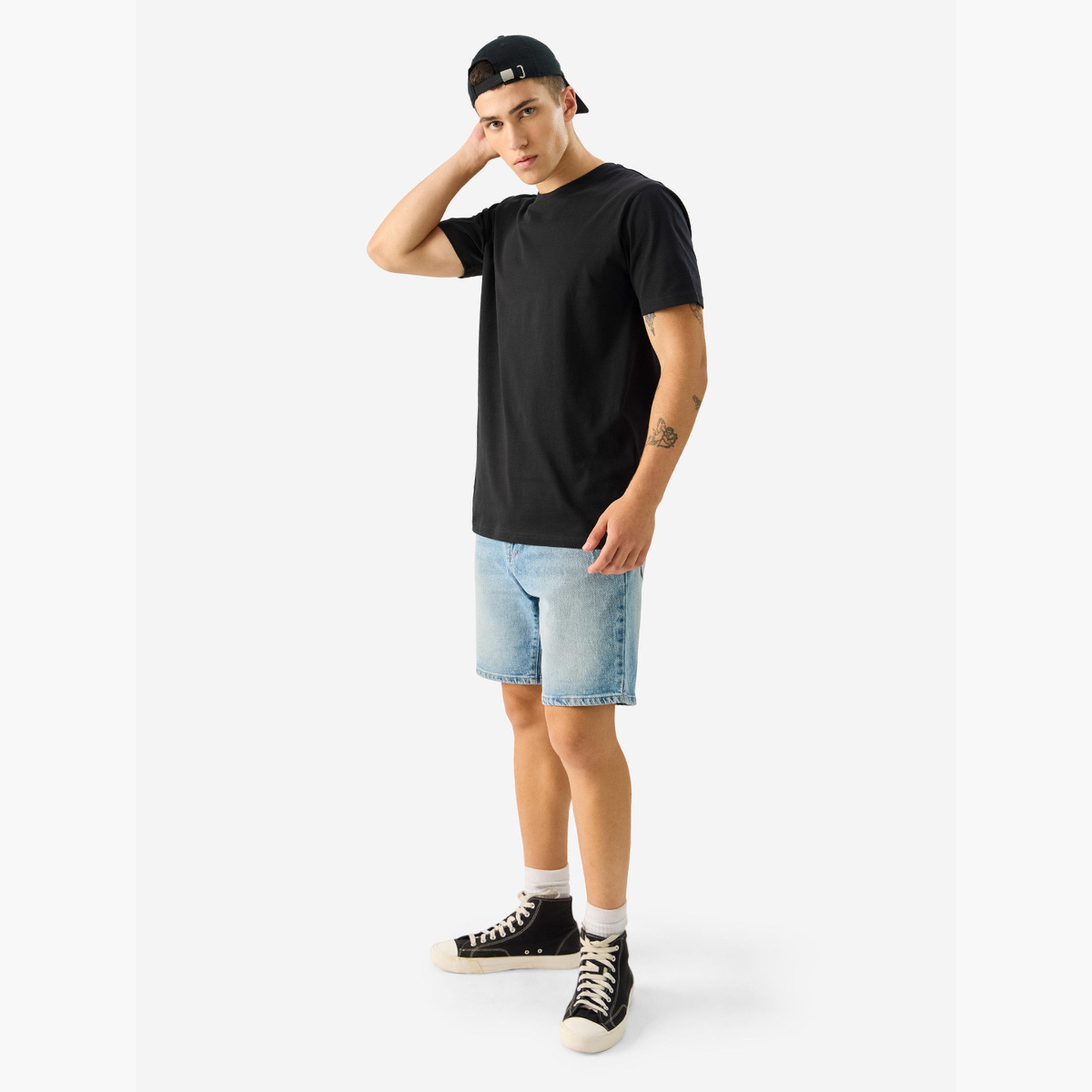 The Souled Store X Styli Men Black Cotton Short Sleeve T-Shirt-men-clothing-tshirtsandpolos-tshirts-image-2