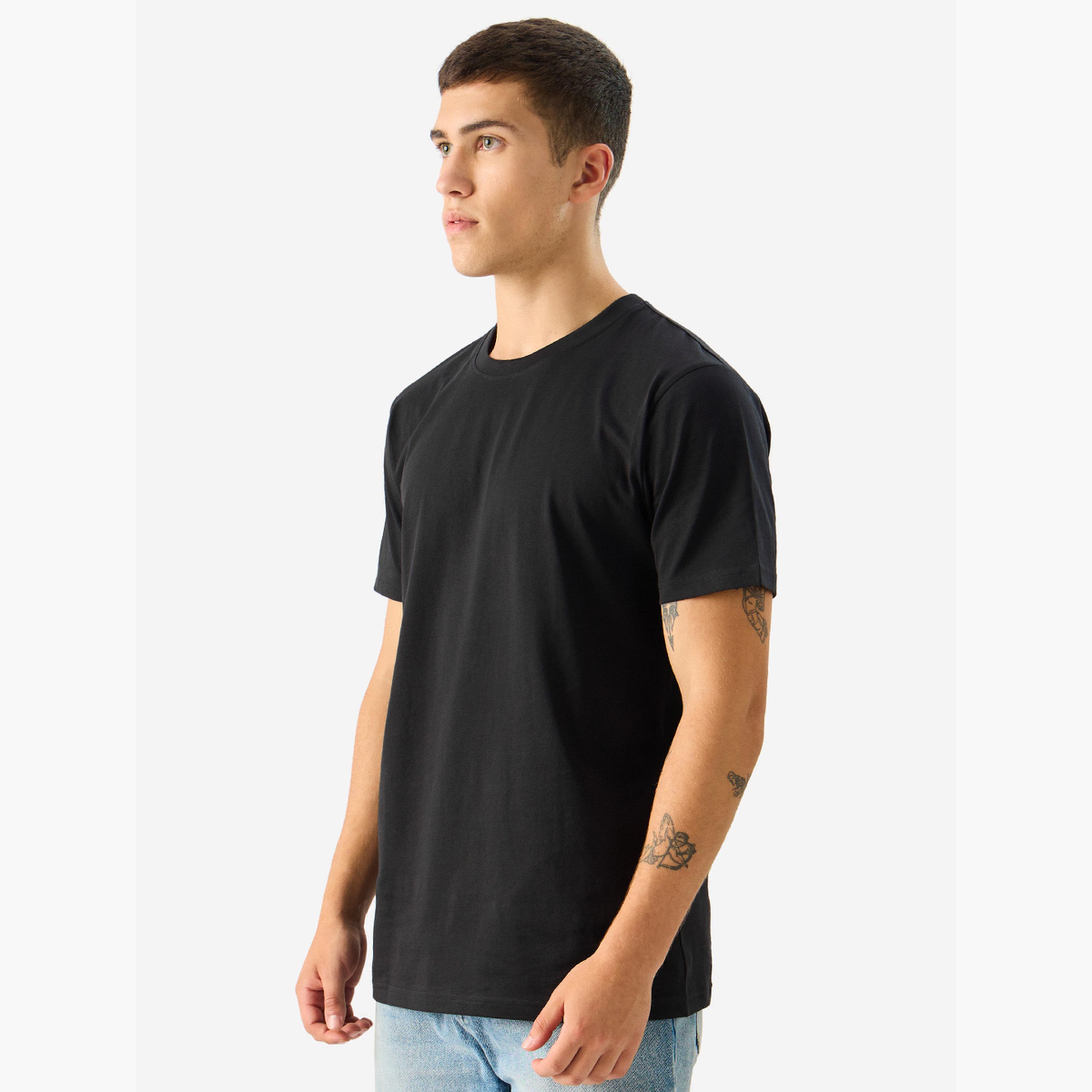 ذا سولد ستور × ستايلي - تي شيرت رجالي أسود من القطن بأكمام قصيرة-men-clothing-tshirtsandpolos-tshirts-image-4