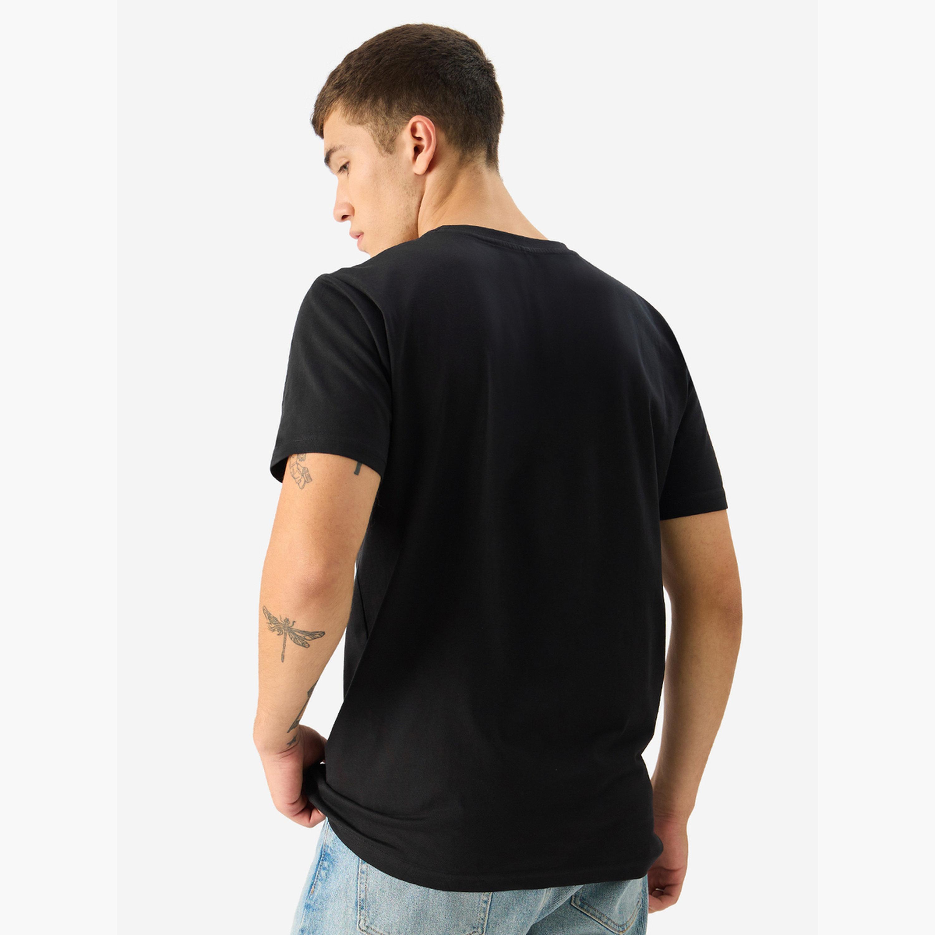 The Souled Store X Styli Men Black Cotton Short Sleeve T-Shirt-men-clothing-tshirtsandpolos-tshirts-image-5