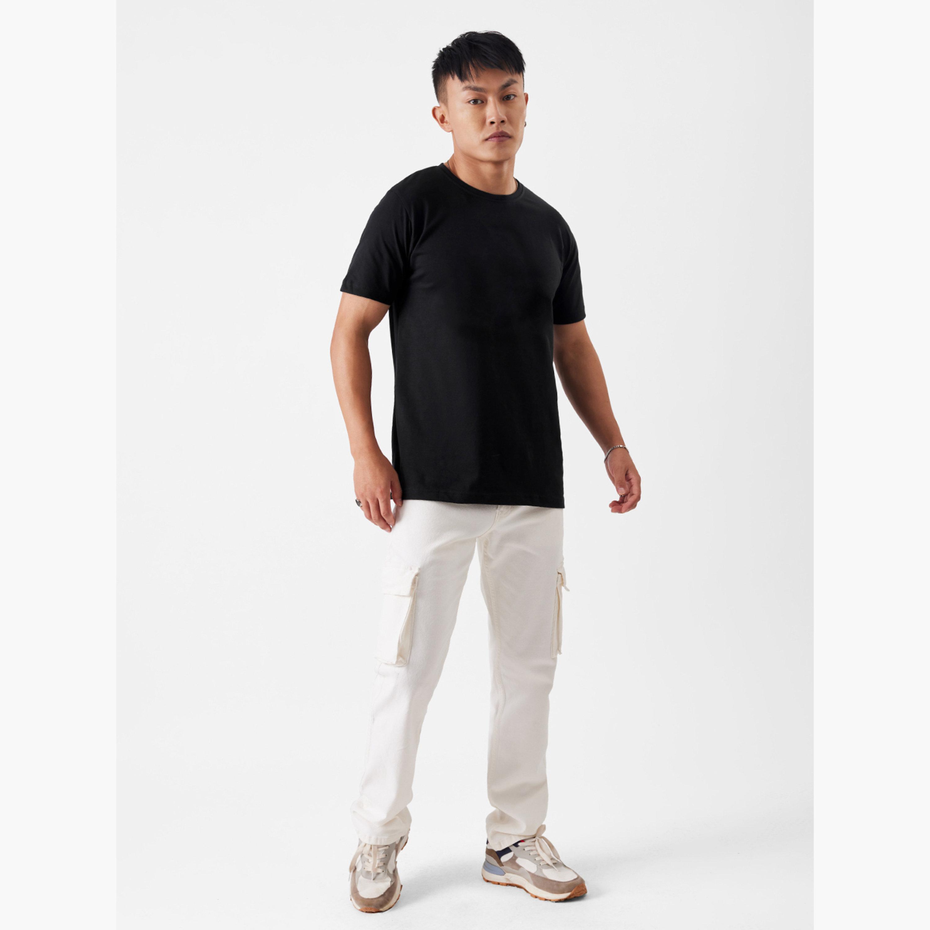ذا سولد ستور × ستايلي - تي شيرت رجالي أسود من القطن برقبة دائرية-men-clothing-tshirtsandpolos-tshirts-image-2