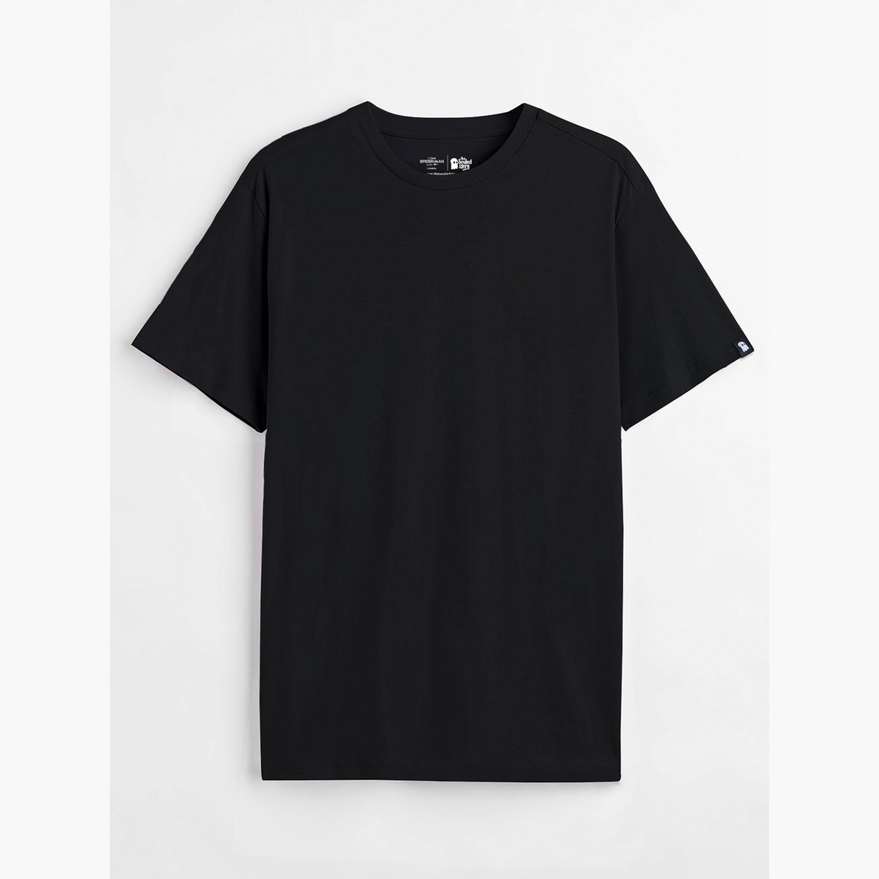 ذا سولد ستور × ستايلي - تي شيرت رجالي أسود من القطن برقبة دائرية-men-clothing-tshirtsandpolos-tshirts-image-6