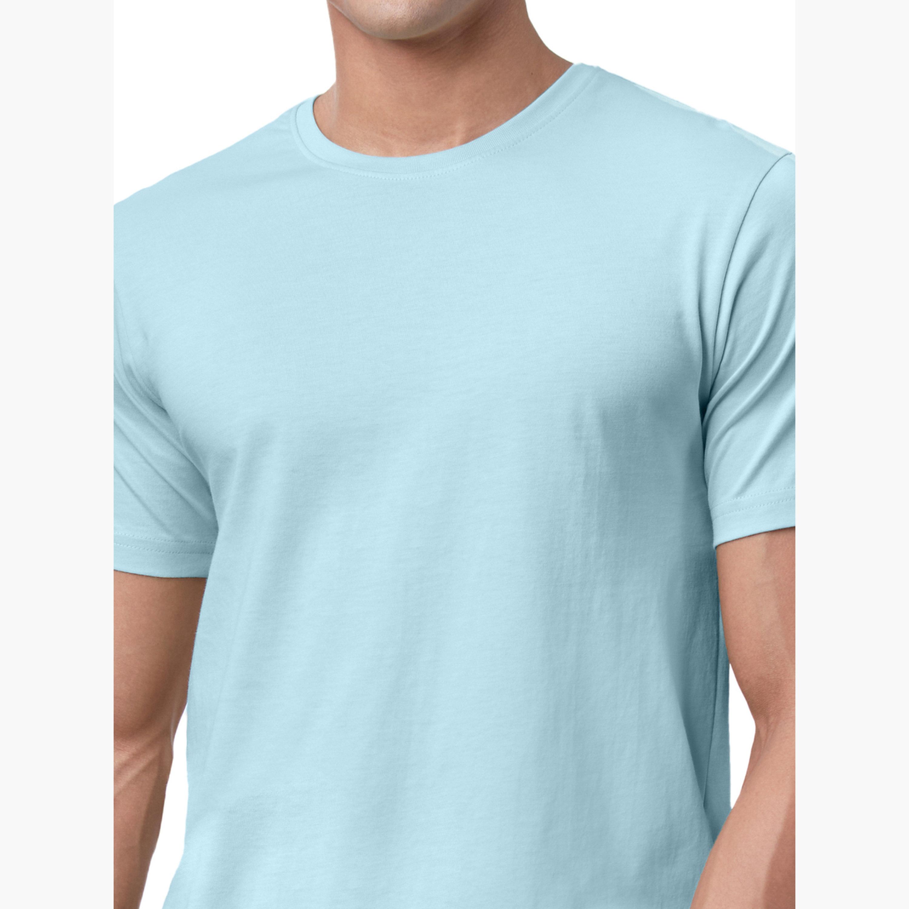 The Souled Store X Styli Men Blue Cotton T-Shirt-men-clothing-tshirtsandpolos-tshirts-image-2