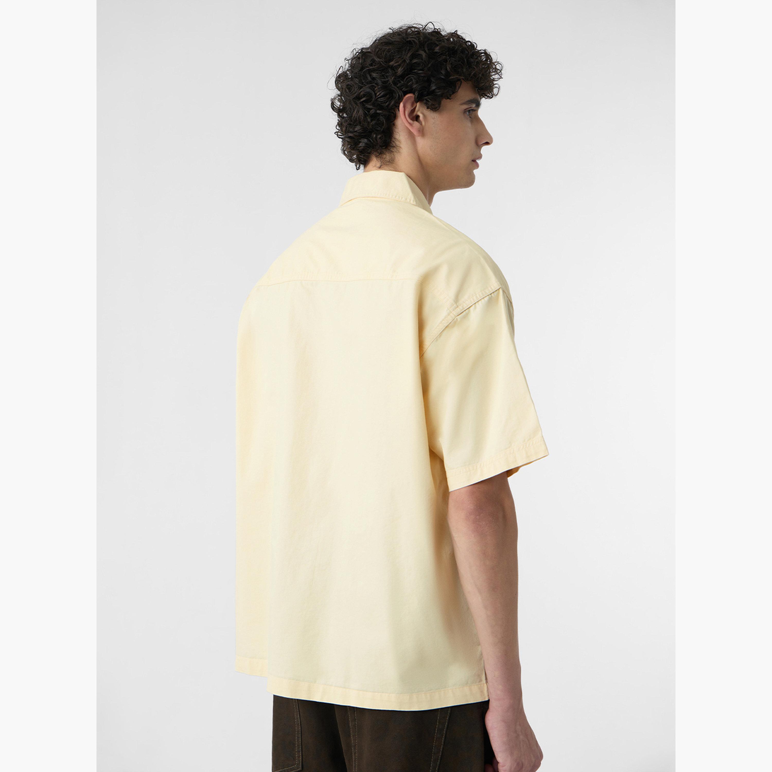 The Souled Store X Styli Men Cream Paneled Oversized Shirt-men-clothing-shirts-image-4