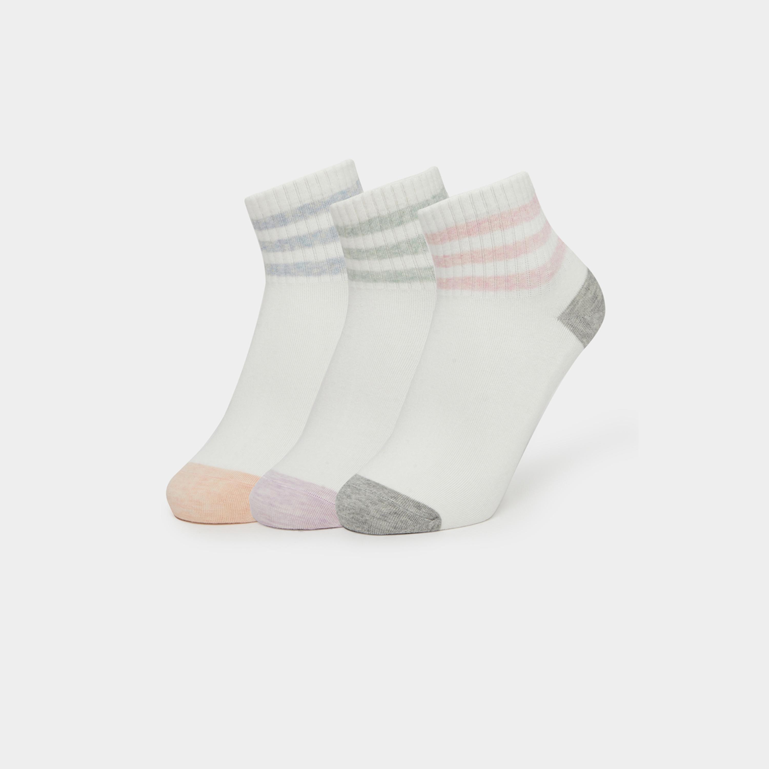 Styli Pack of 3 - Striped Socks-women-socksandstockings-image-1