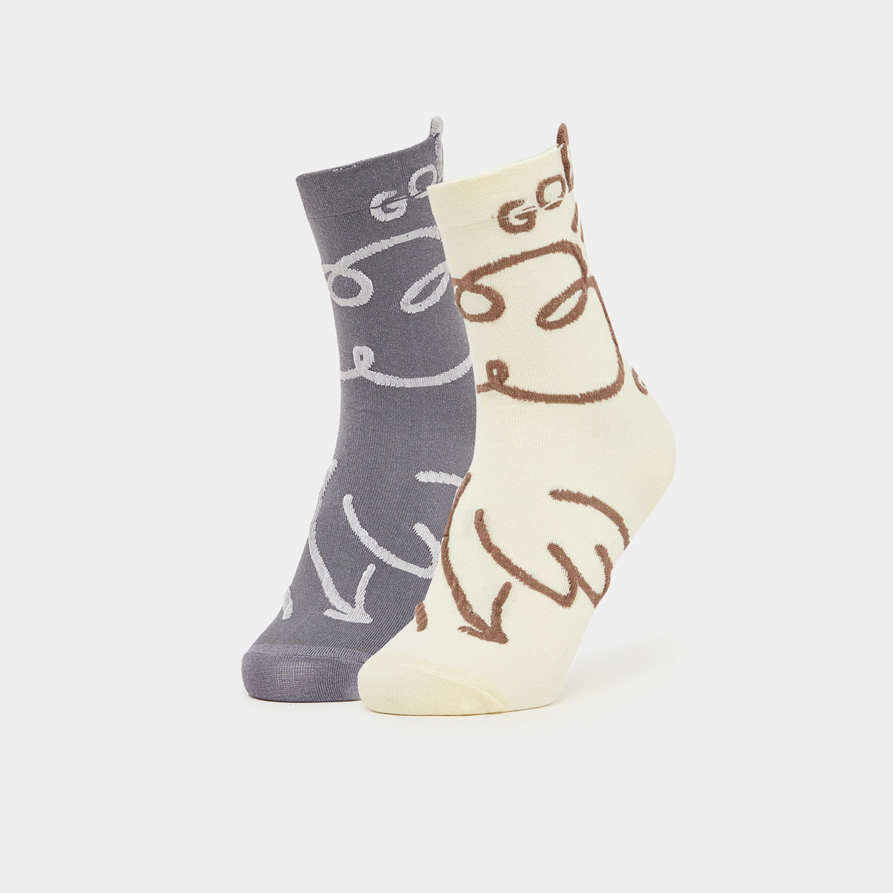 ستايلي - جوارب بنمط رسومي - قطعتين-women-socksandstockings-image-5