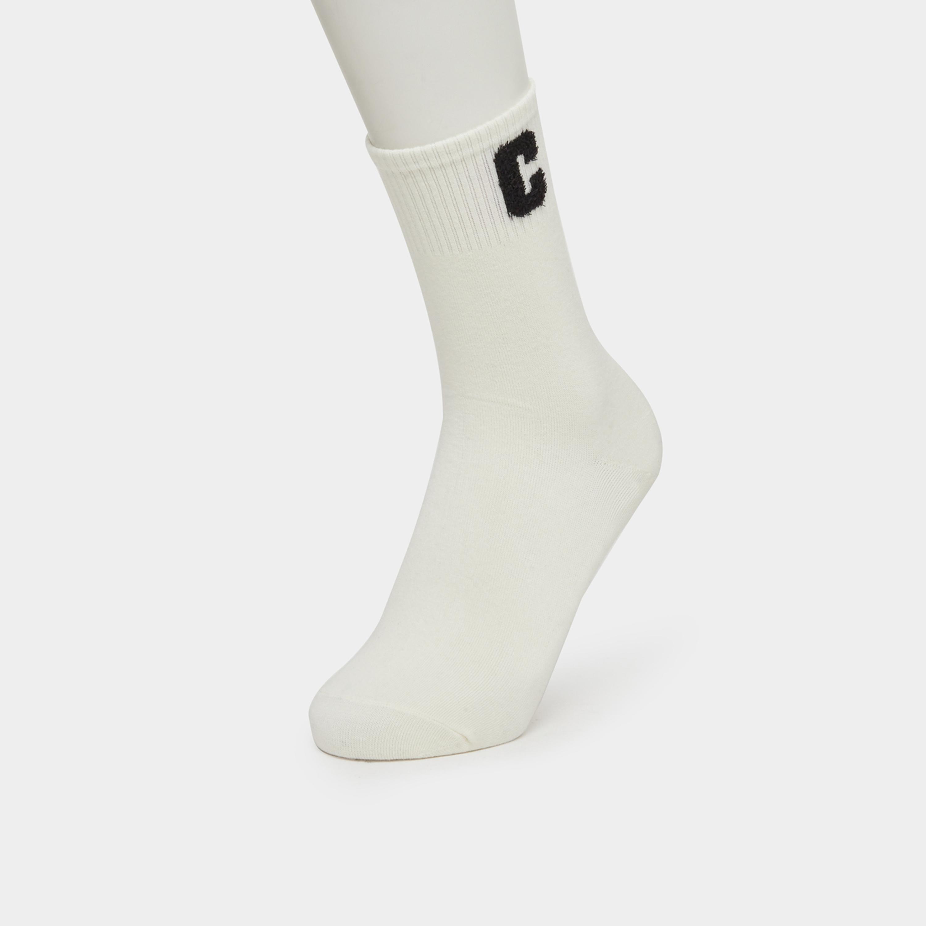 Styli Pack of 4 - Striped and Letter Detail Socks-women-socksandstockings-image-6