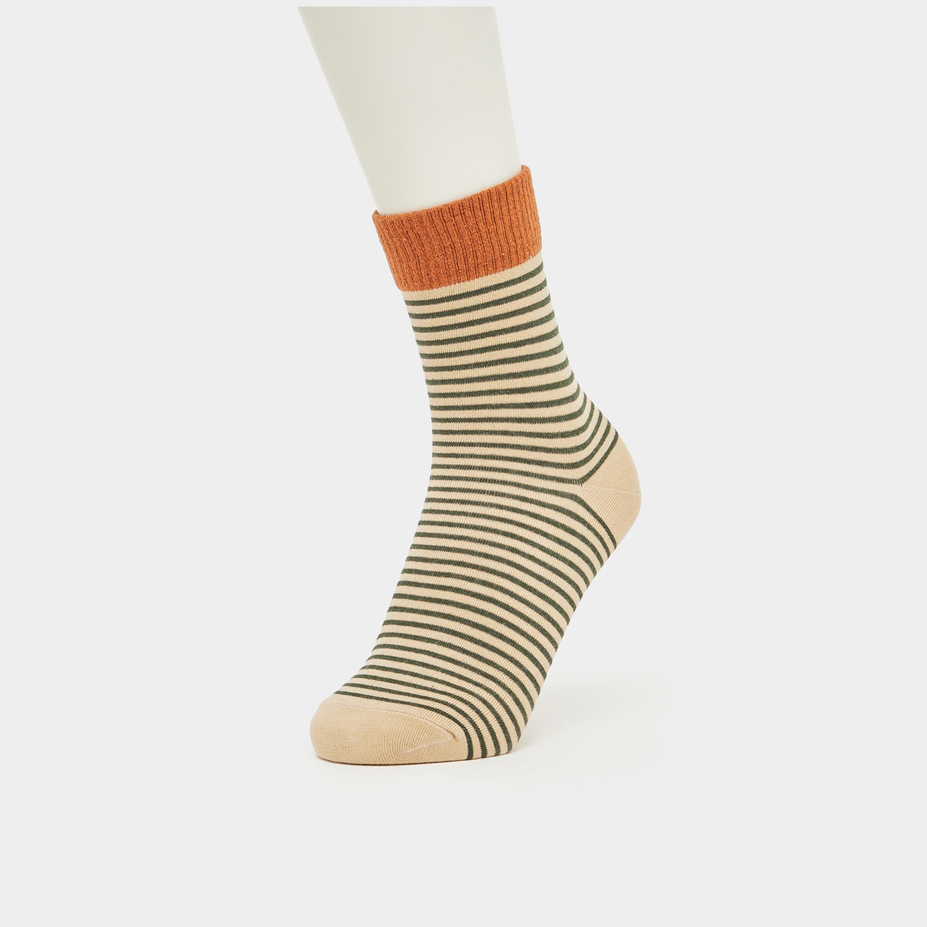 ستايلي - جوارب بطول الكاحل مخططة - قطعتين-women-socksandstockings-image-4