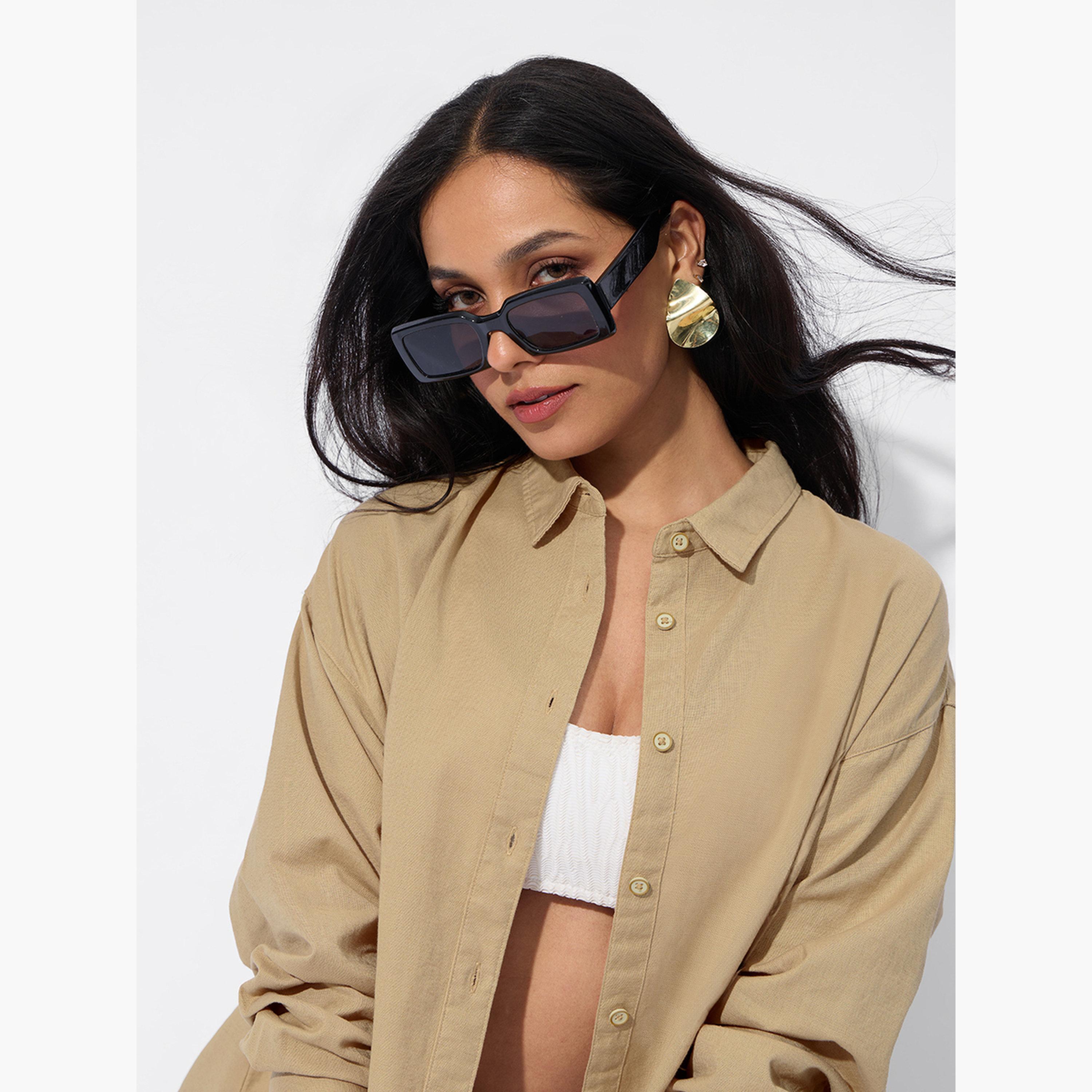 ذا سولد ستور × ستايلي - قميص بوي فريند قطن وكتان لون بيج-women-clothing-shirtsandblouses-shirts-image-3