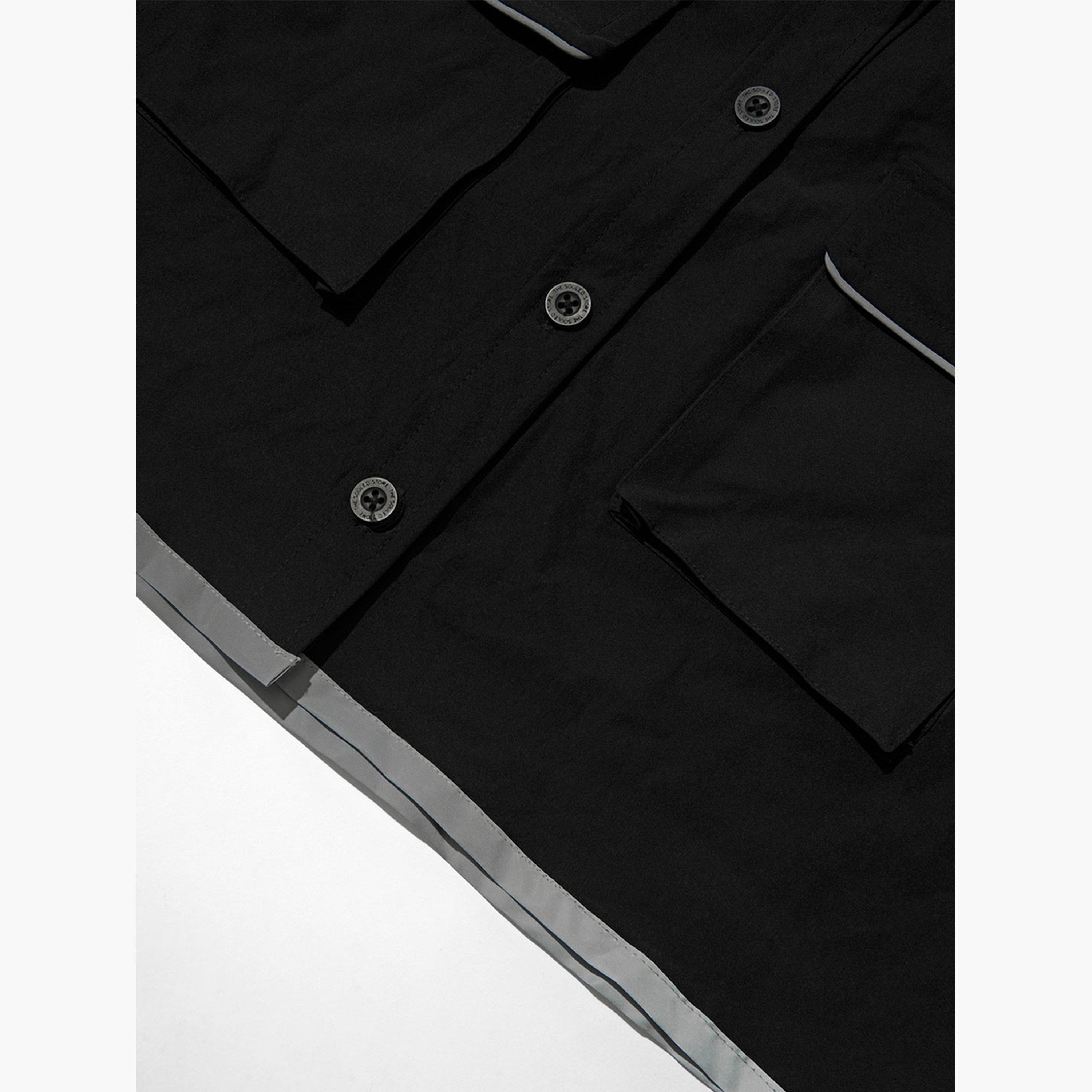 The Souled Store X Styli Black Crop Shirt with Flap Pocket-women-clothing-shirtsandblouses-shirts-image-6