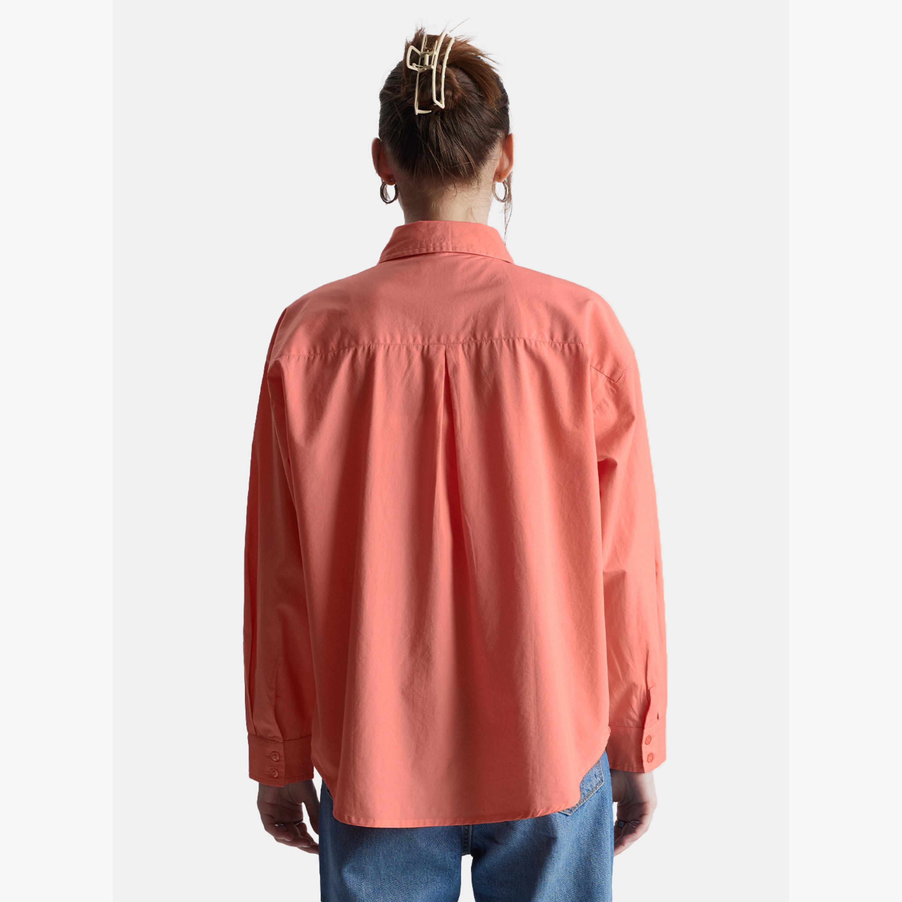 ذا سولد ستور × ستايلي - قميص وردي بأكمام طويلة للصديق-women-clothing-shirtsandblouses-shirts-image-2