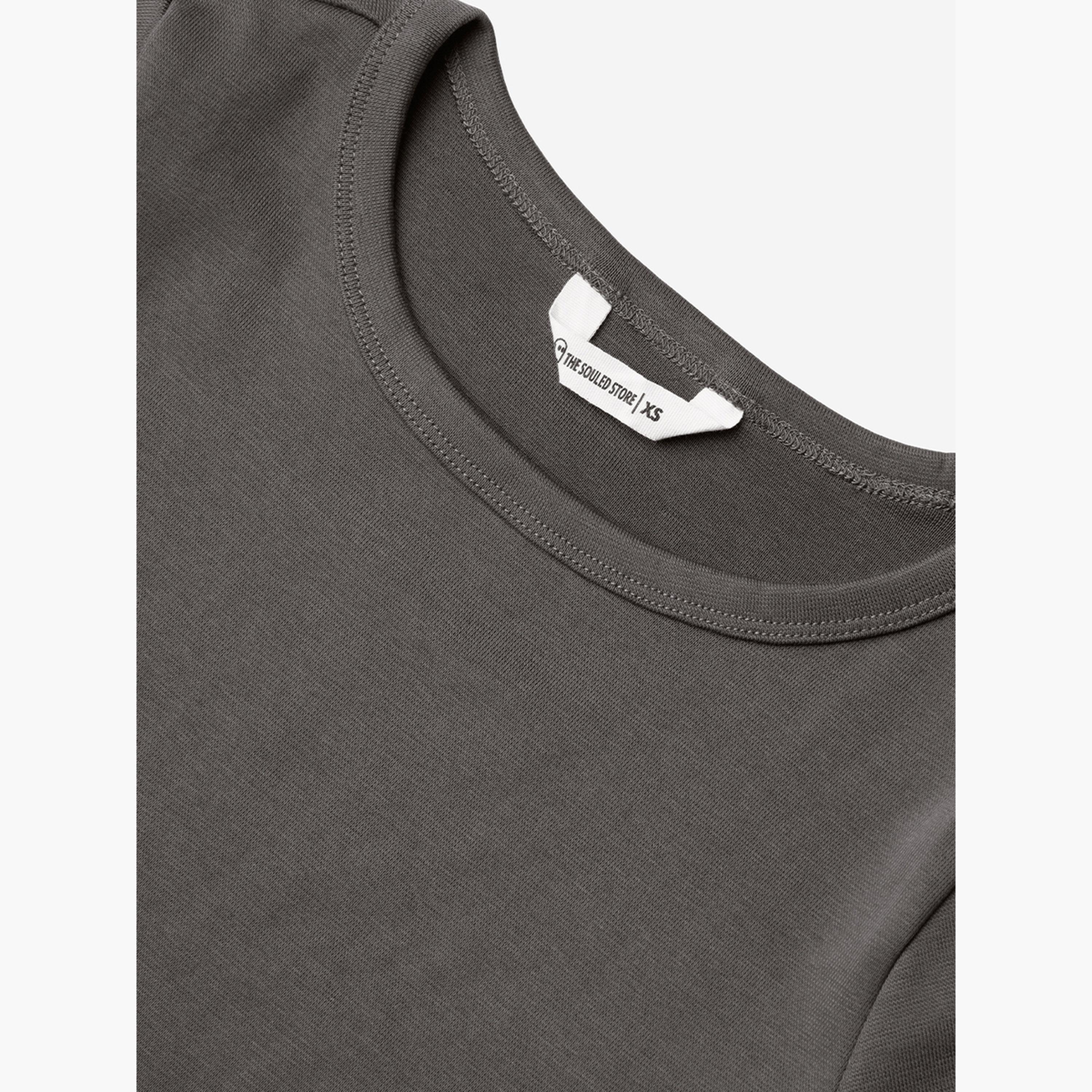 ذا سولد ستور × ستايلي - تي شيرت رمادي قصير ملائم-women-clothing-tshirts-image-6