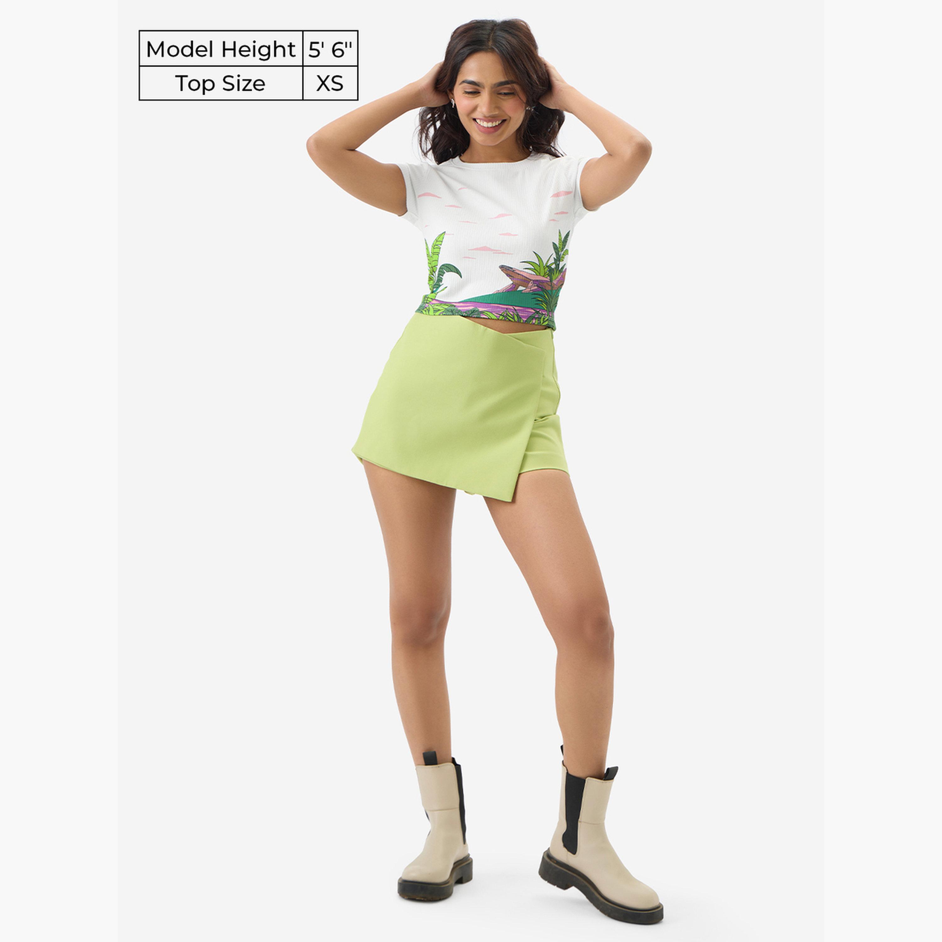 The Souled Store X Styli White Graphic Print Crop T-Shirt-women-clothing-tshirts-image-2