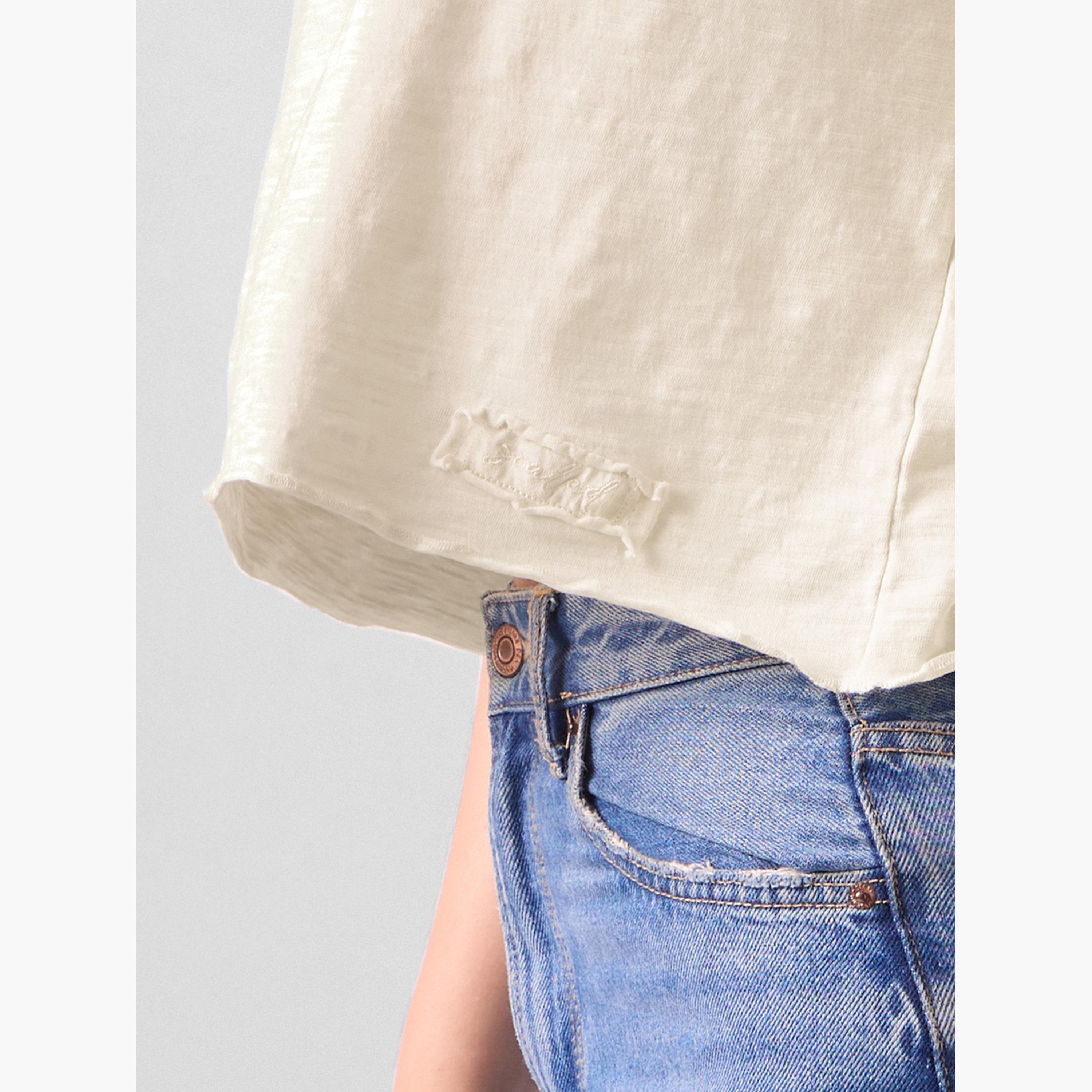 ذا سولد ستور × ستايلي - تي شيرت أبيض عاجي بقصة مريحة-women-clothing-tshirts-image-6