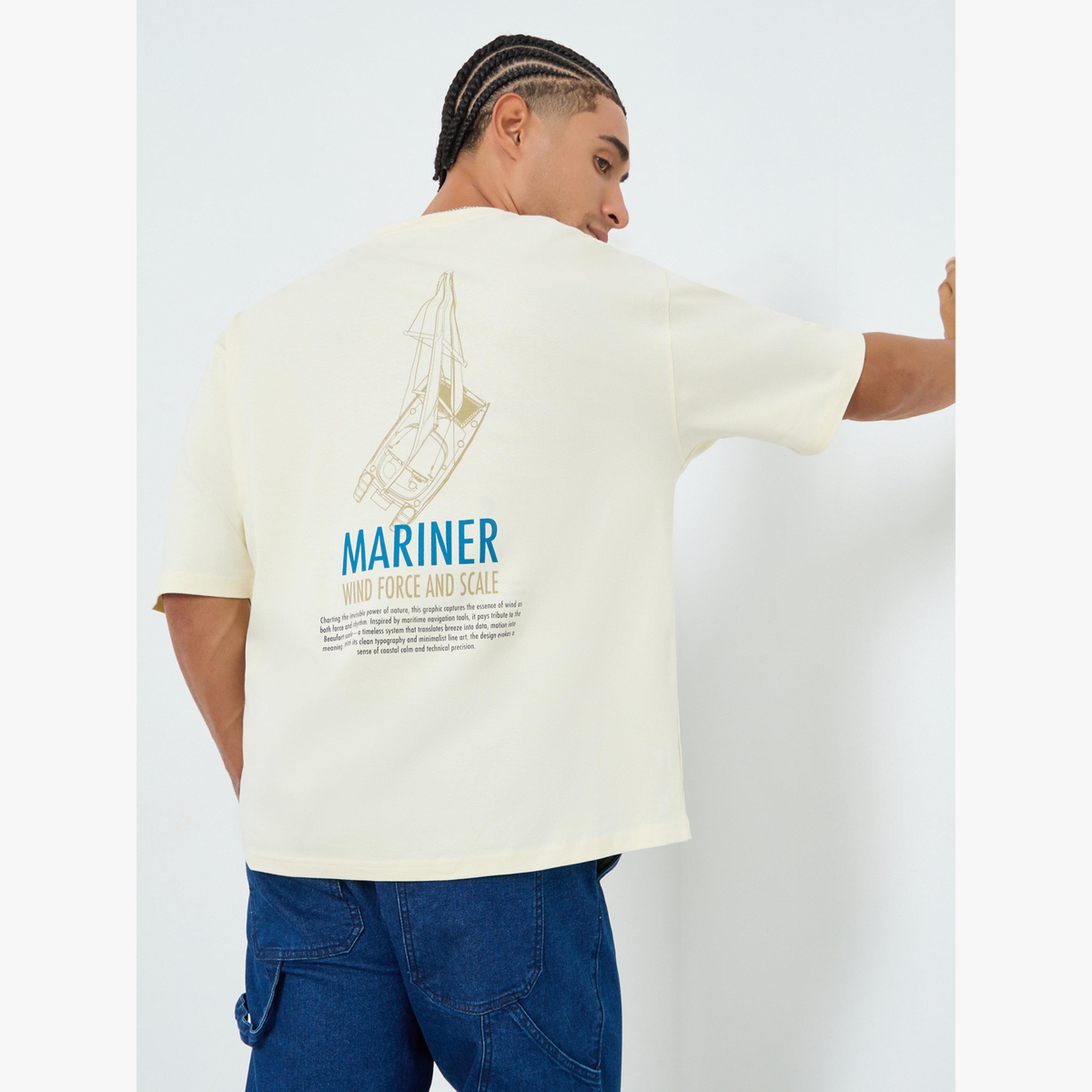 تيشيرت مطبوع بطبعة جرافيك بقصة واسعة-men-clothing-tshirtsandpolos-tshirts-image-3