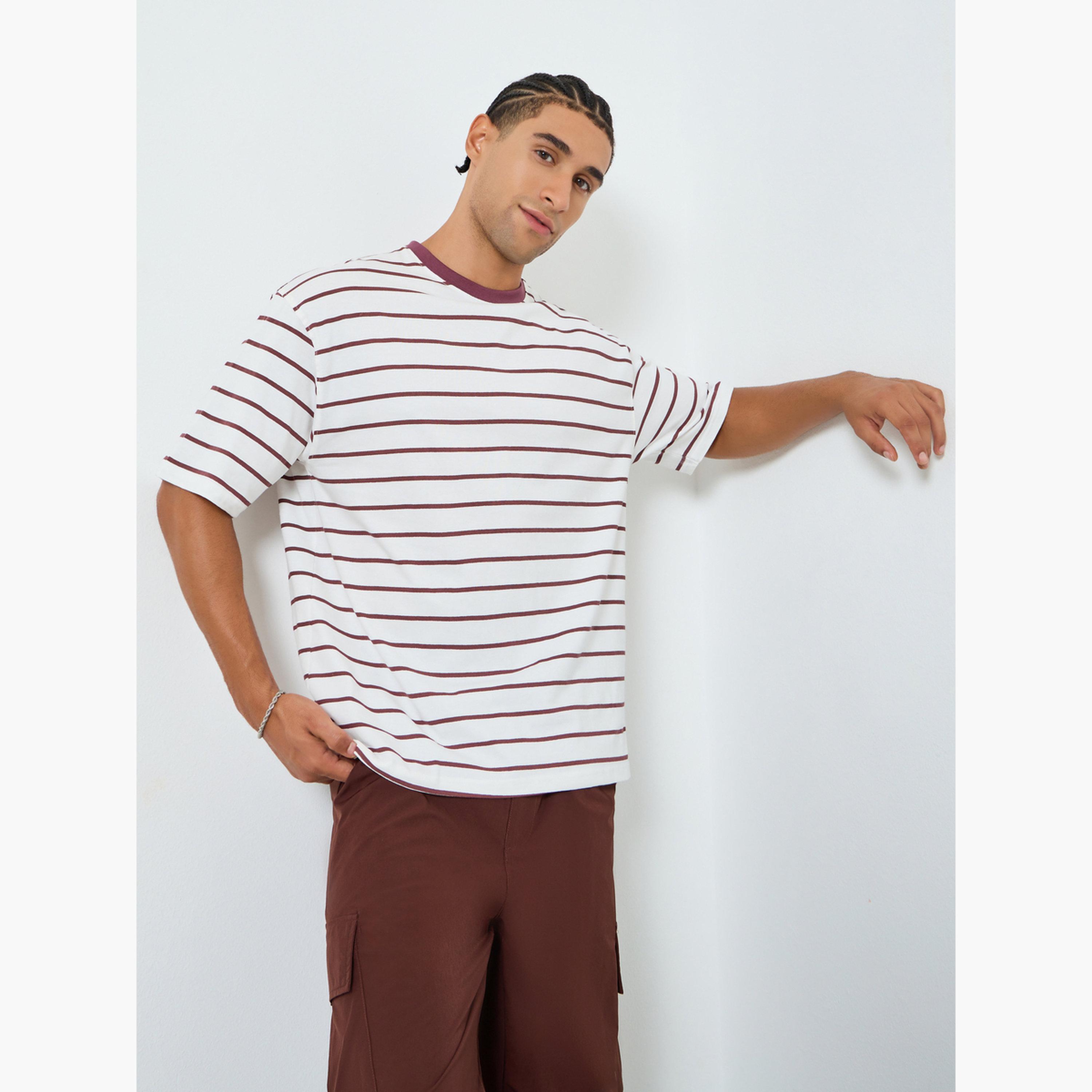 Styli Men Striped Oversized Jersey T-Shirt-men-clothing-tshirtsandpolos-tshirts-image-1