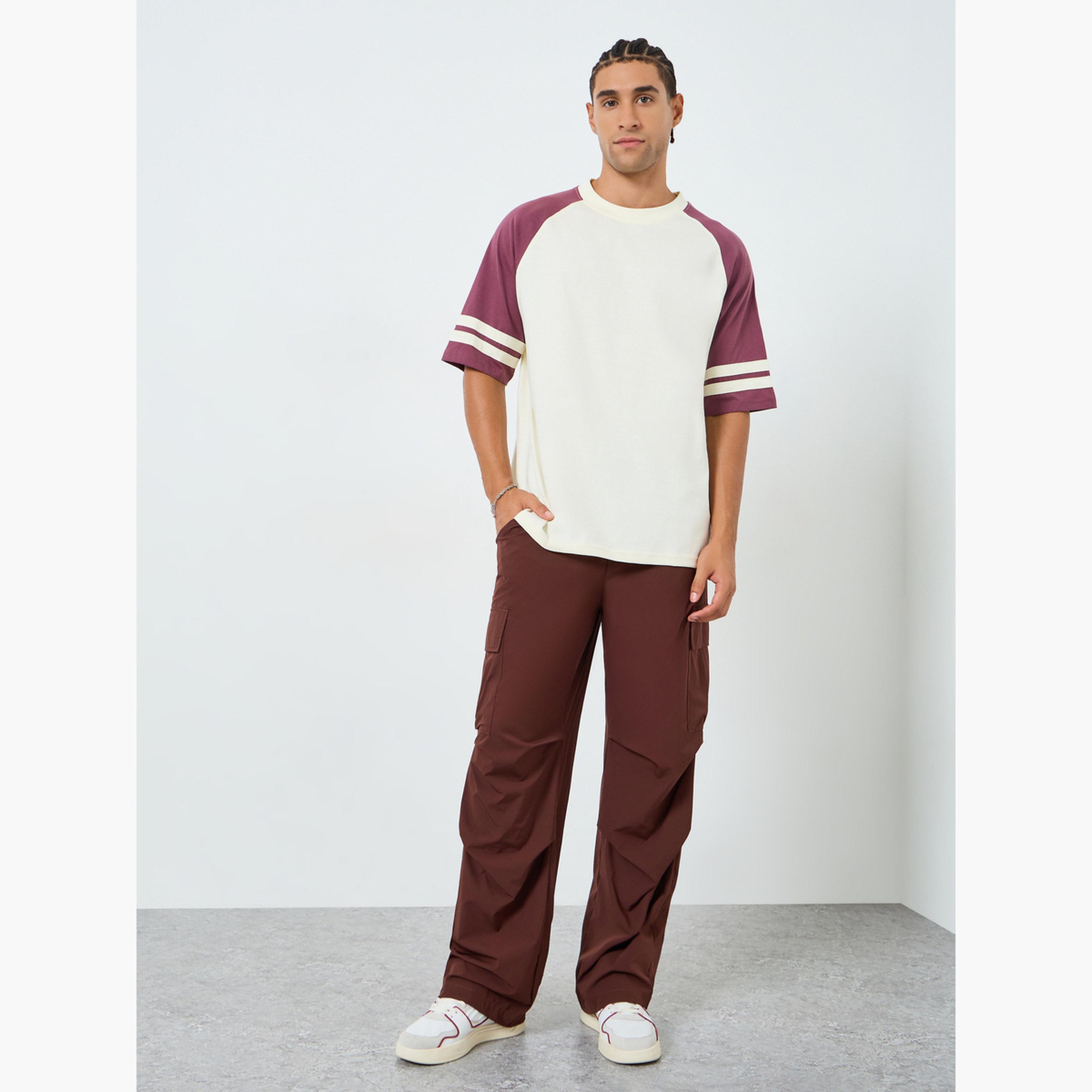 Styli Men Cream Oversized Raglan Sleeve T-Shirt-men-clothing-tshirtsandpolos-tshirts-image-2