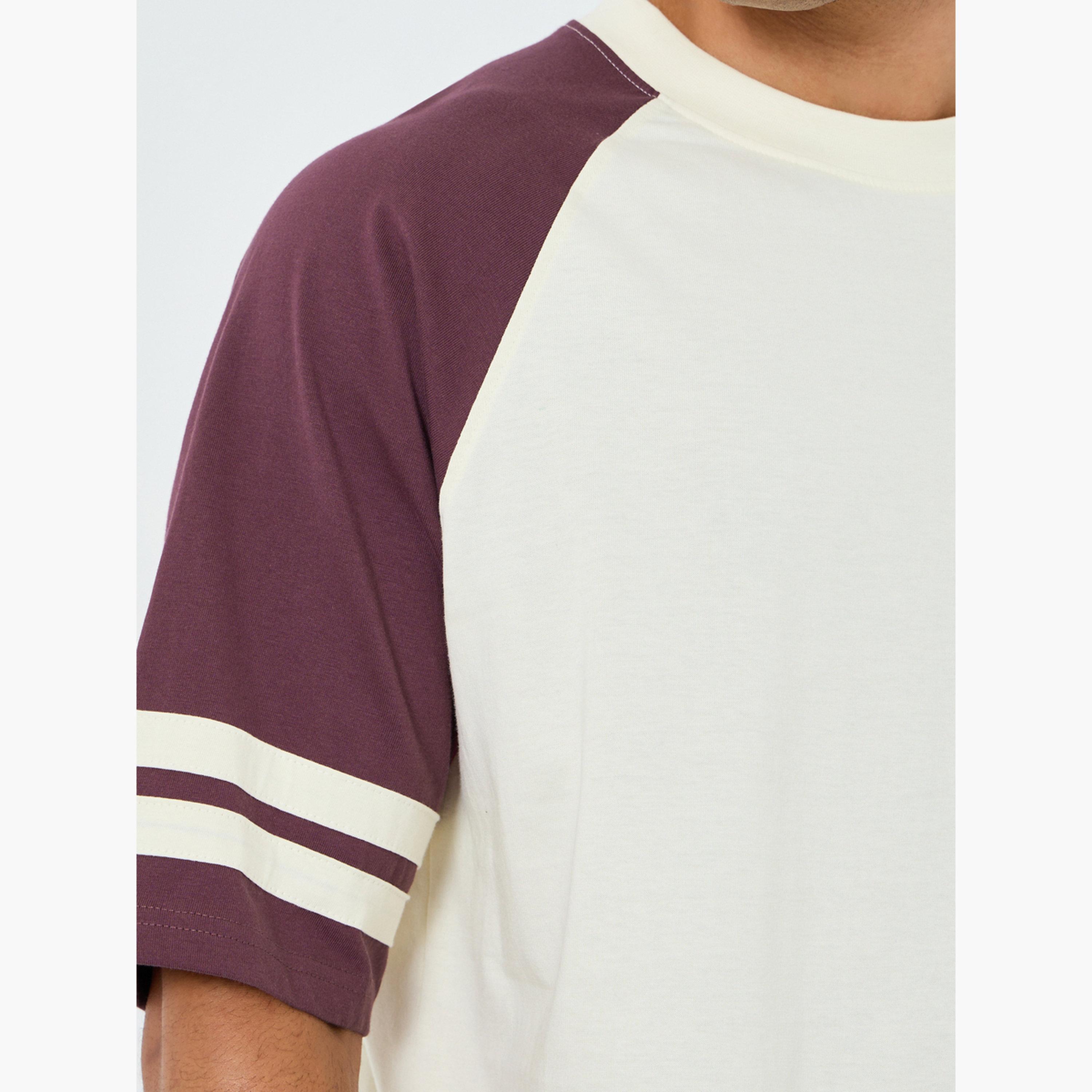 Styli Men Cream Oversized Raglan Sleeve T-Shirt-men-clothing-tshirtsandpolos-tshirts-image-3
